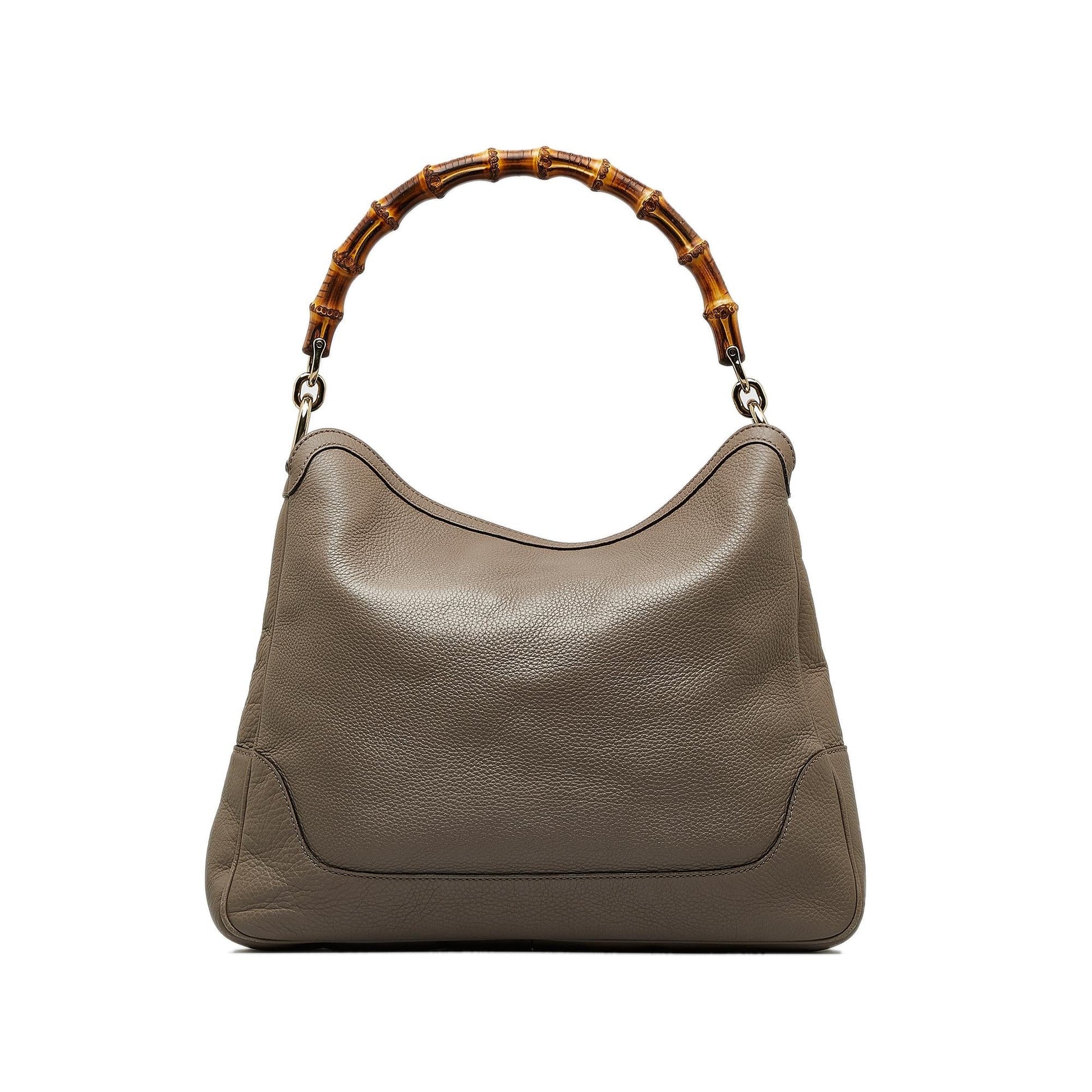Gucci Bamboo Diana SHG-lh8SGZ Calf Brown Satchel Bag