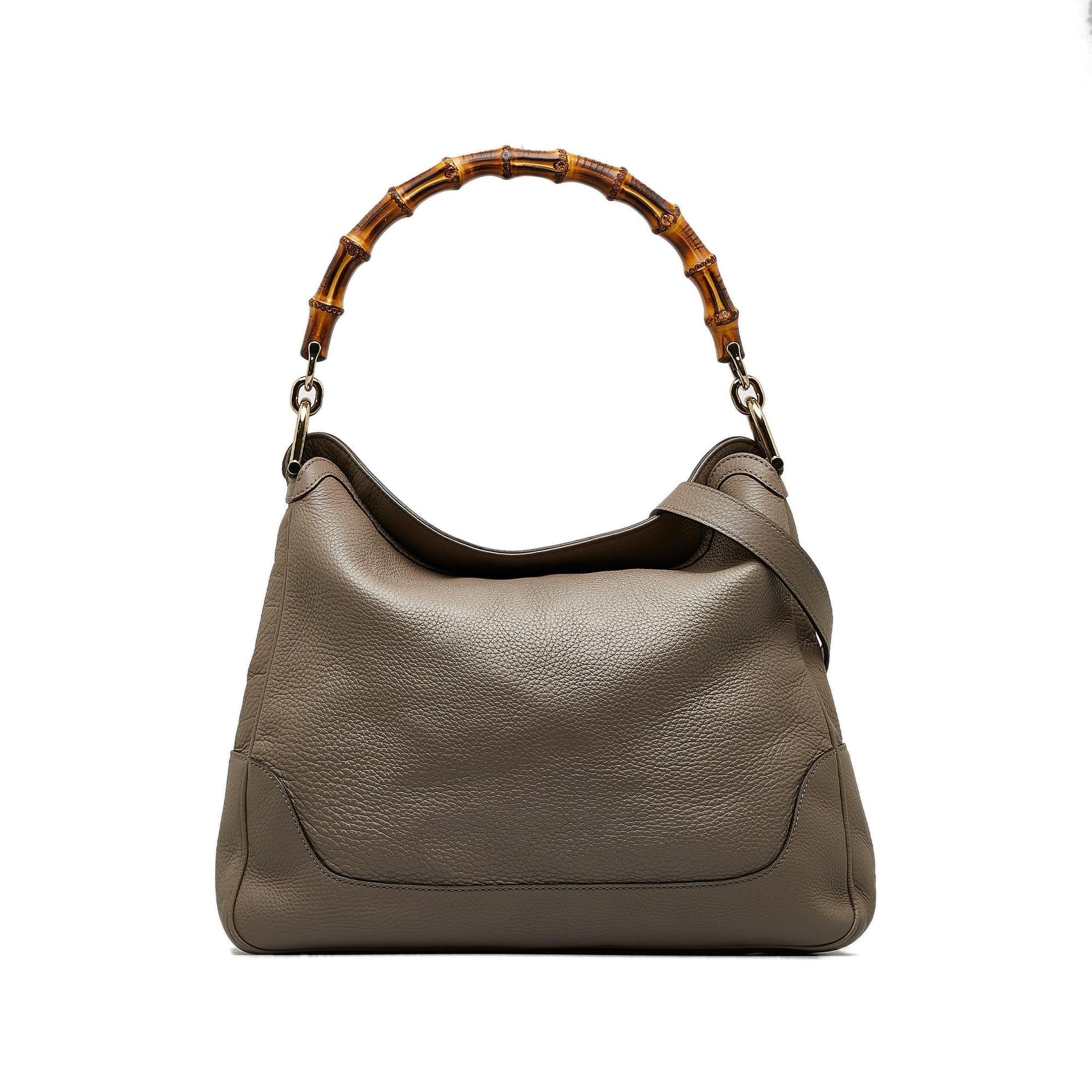 Gucci Bamboo Diana SHG-lh8SGZ Calf Brown Satchel Bag