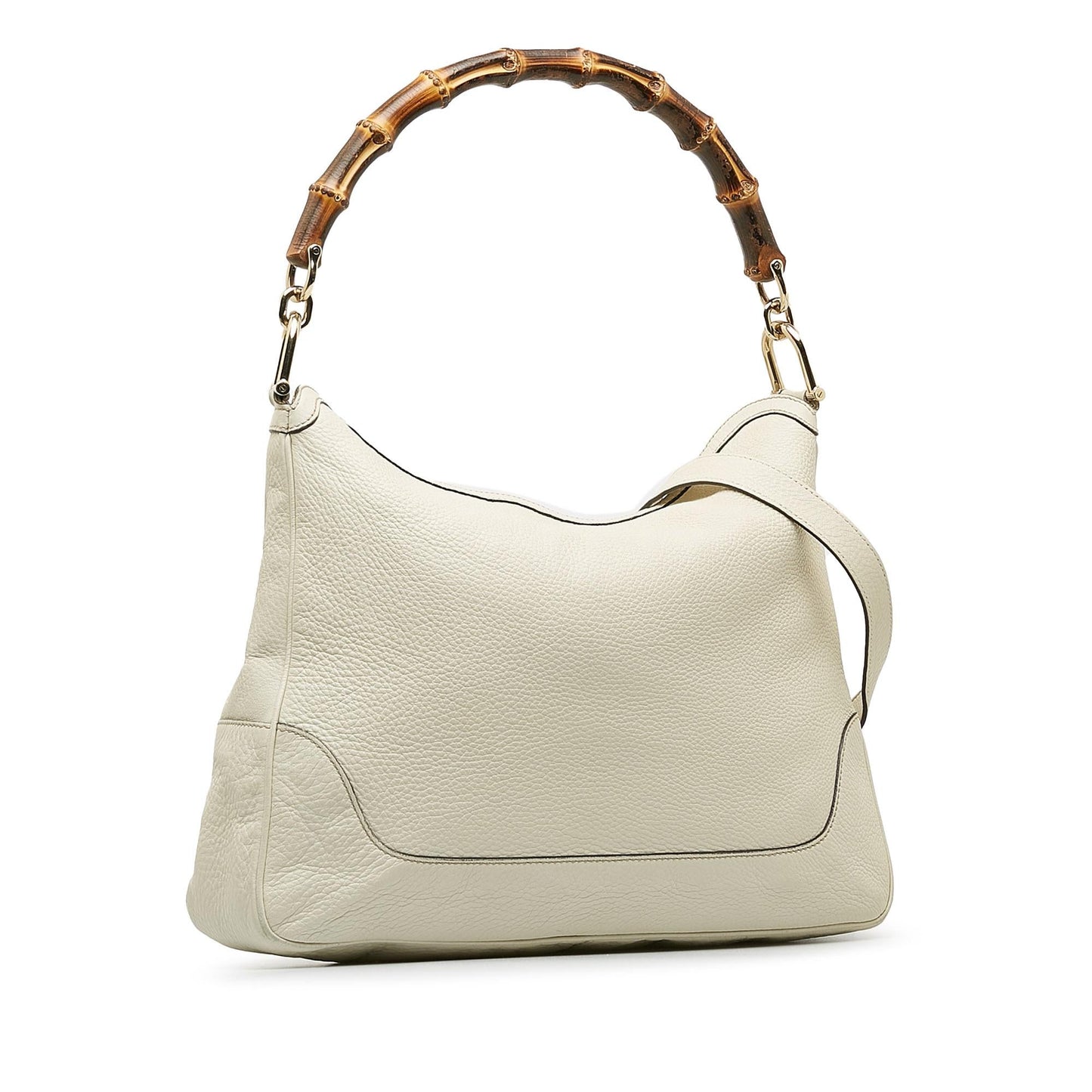 Gucci Bamboo Diana SHG-kEnJle Calf White Satchel Bag