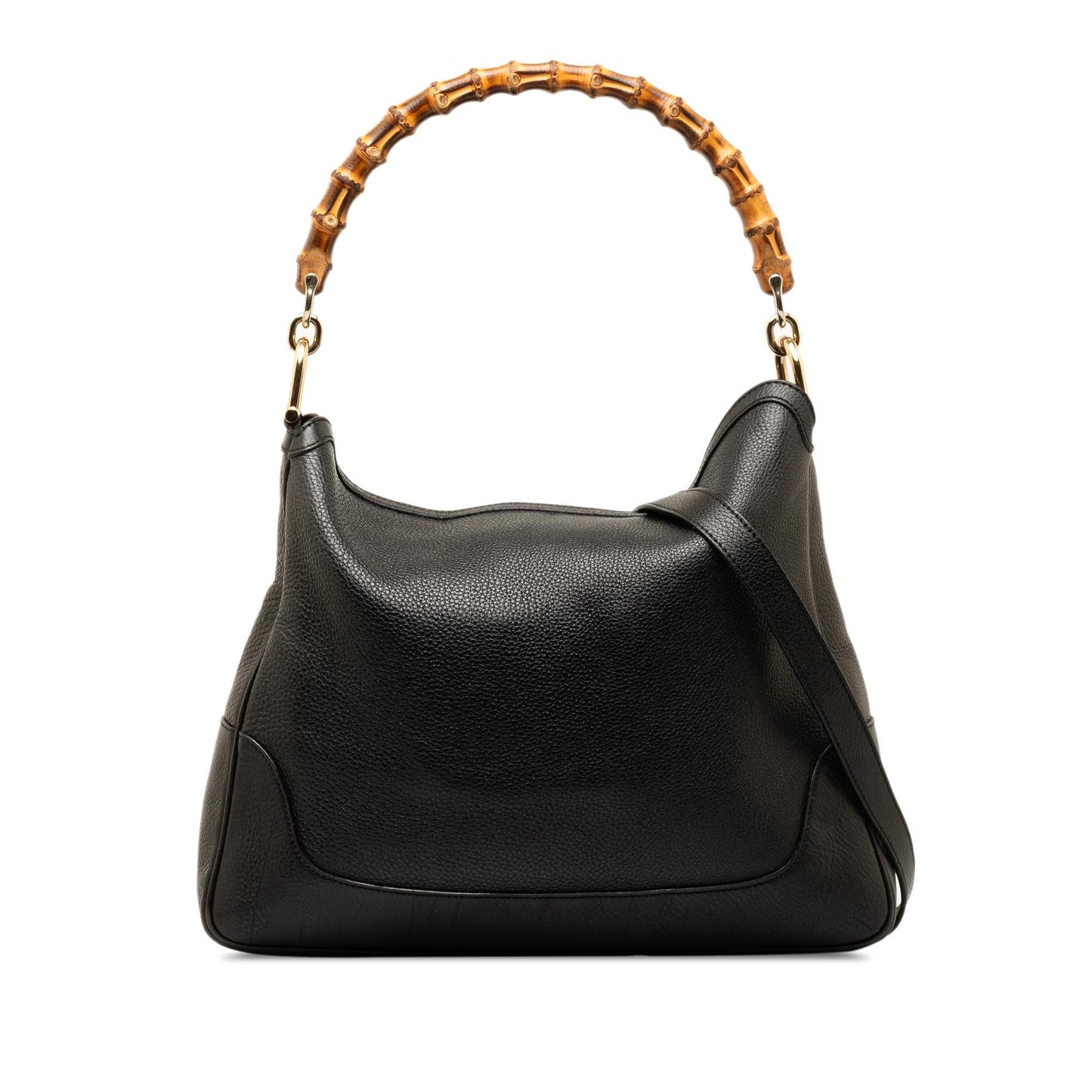Gucci Bamboo Diana SHG-yjShr3 Calf Black Satchel Bag