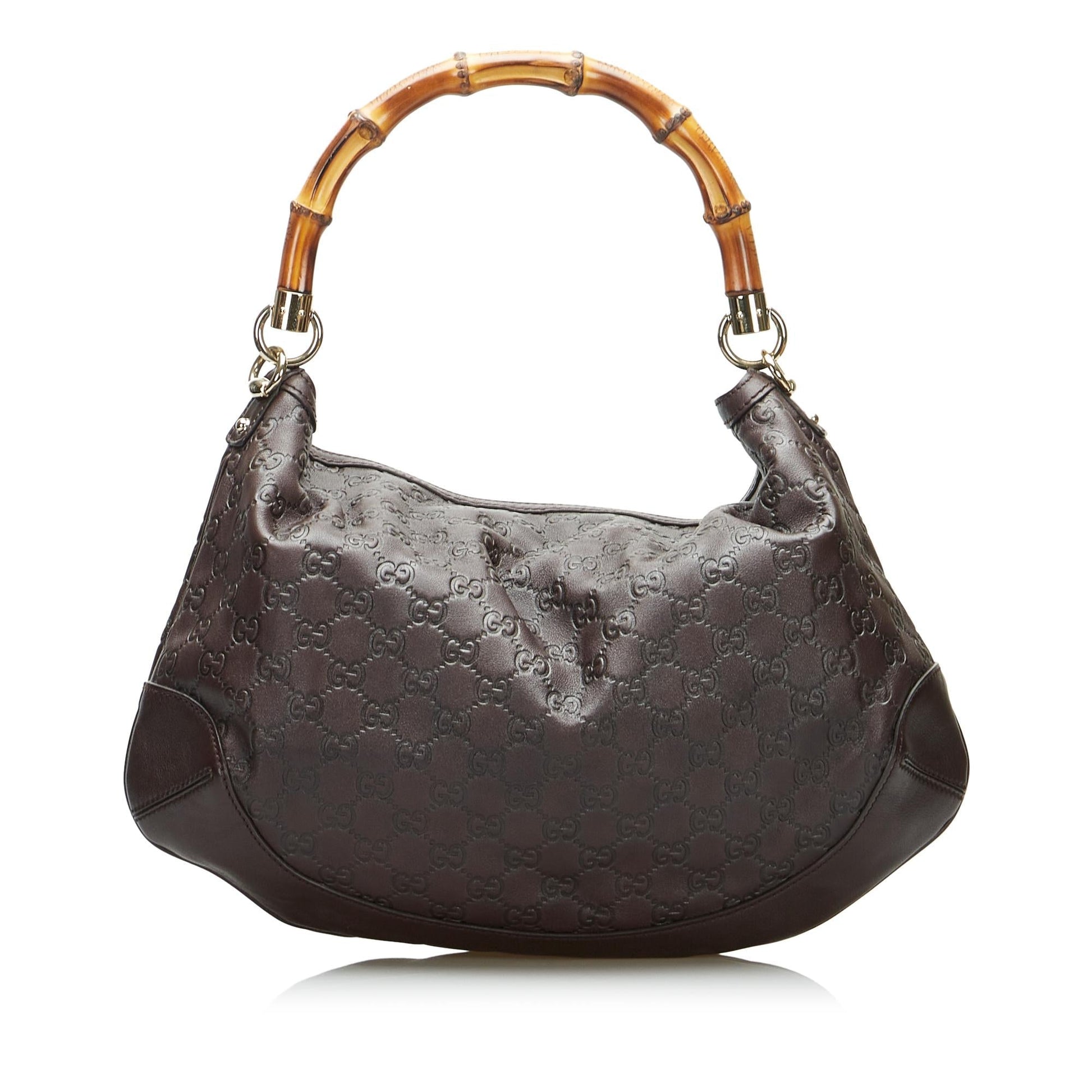 Gucci Bamboo Guccissima Peggy SHG-PzT5KG Calf Brown Tote Bag
