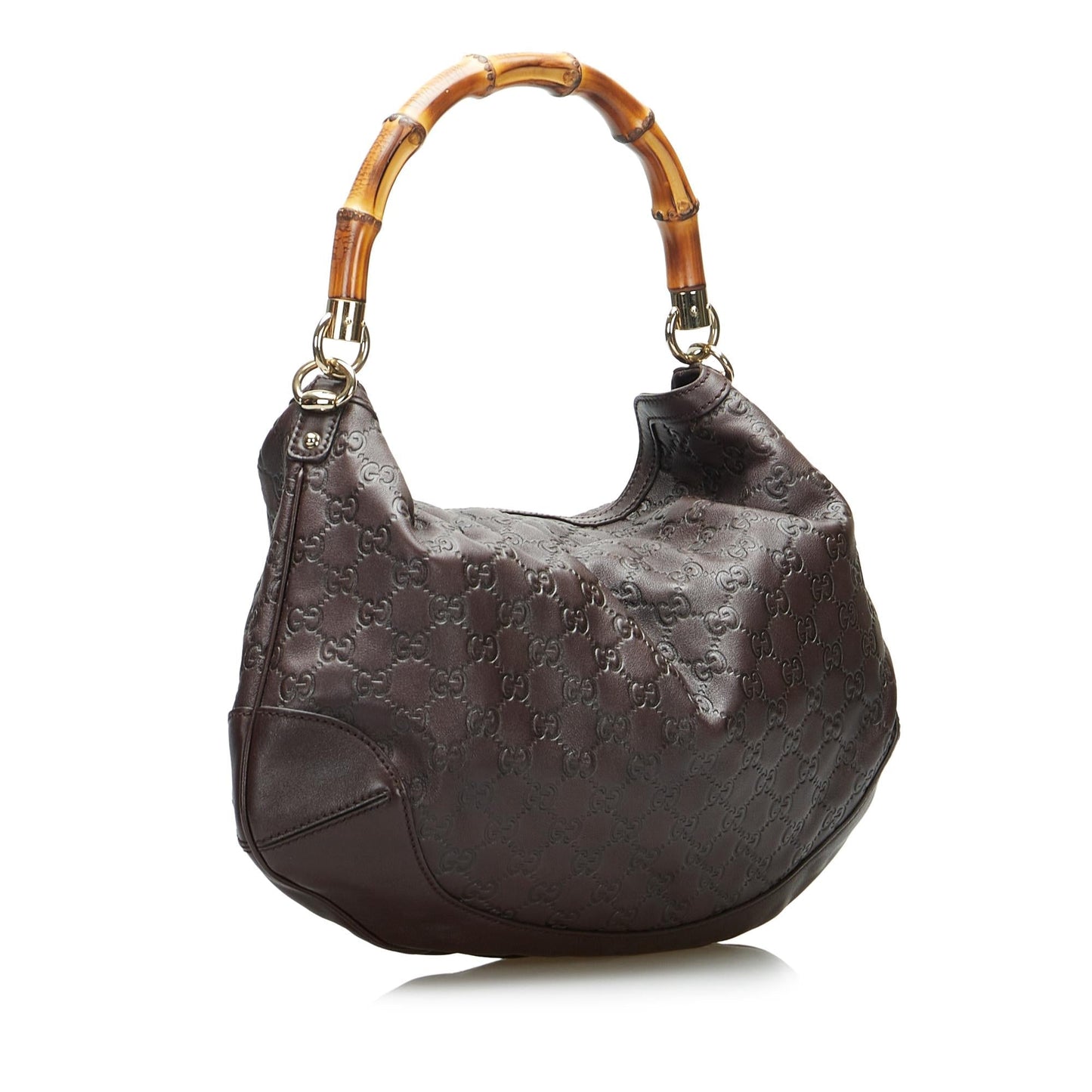Gucci Bamboo Guccissima Peggy SHG-PzT5KG Calf Brown Tote Bag