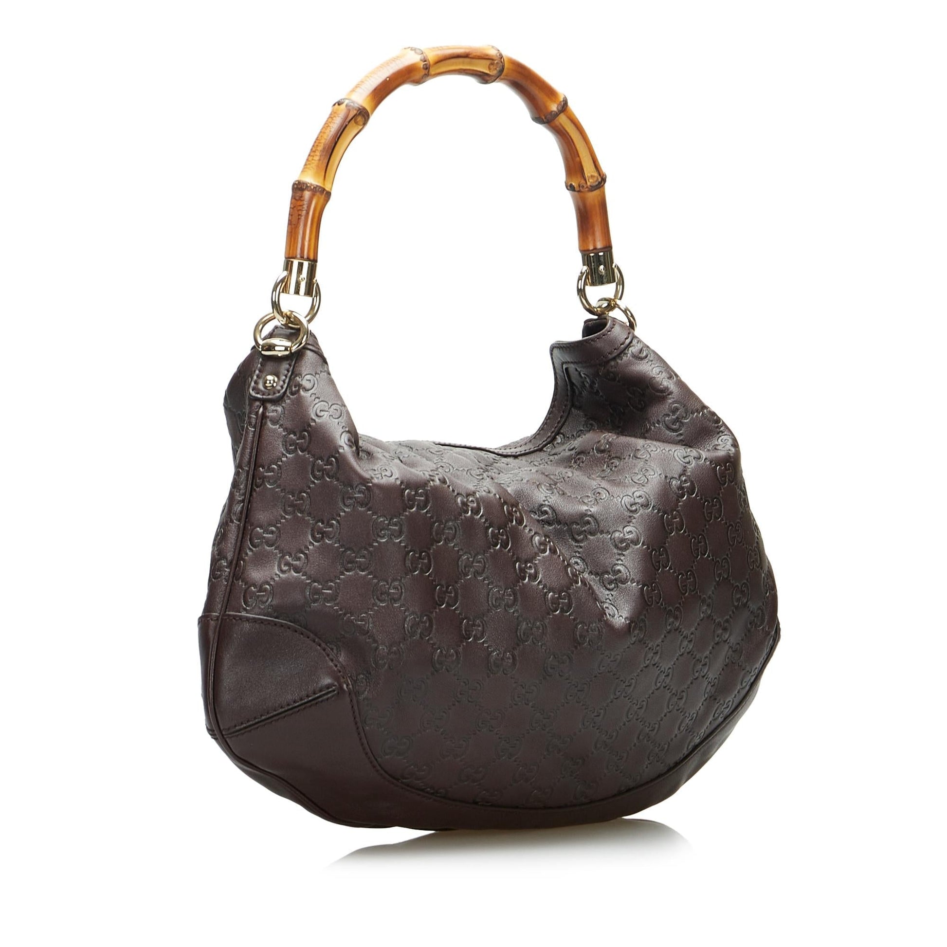 Gucci Bamboo Guccissima Peggy SHG-PzT5KG Calf Brown Tote Bag