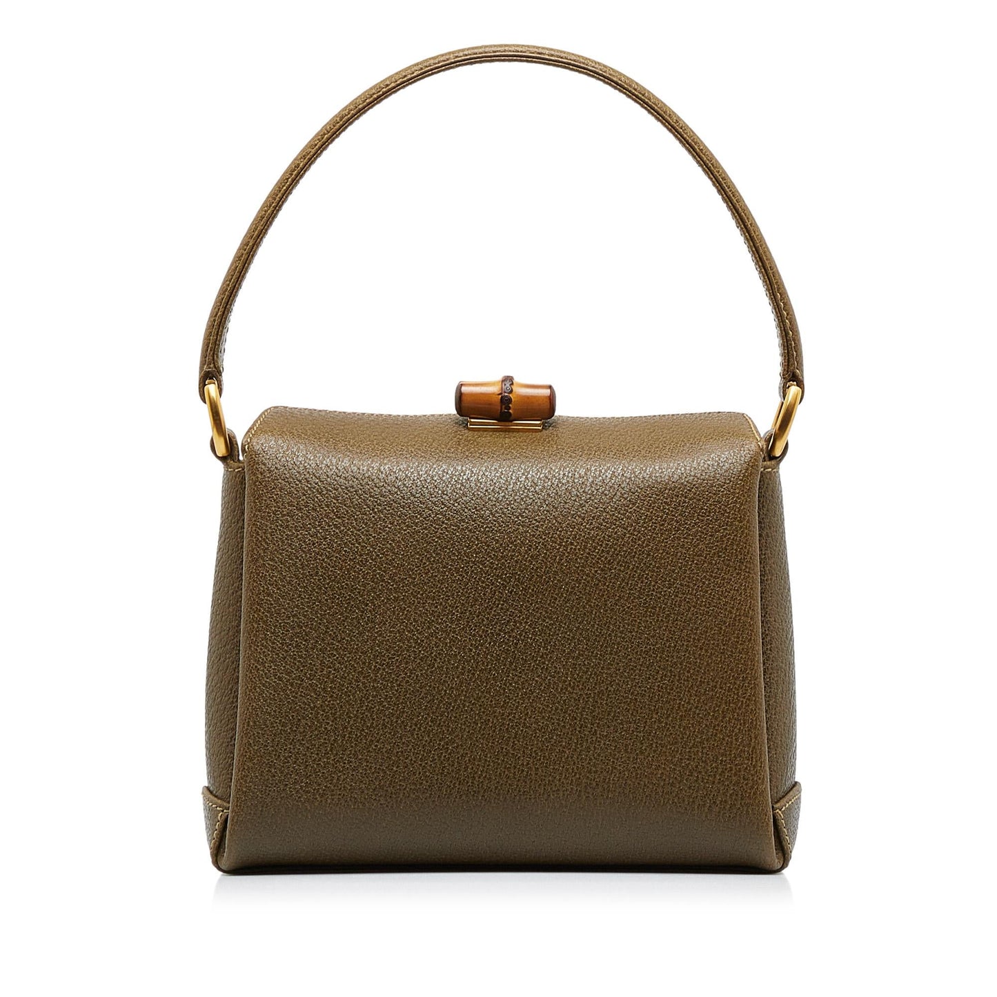 Gucci Bamboo SHG-RghuBk Calf Brown Satchel Bag