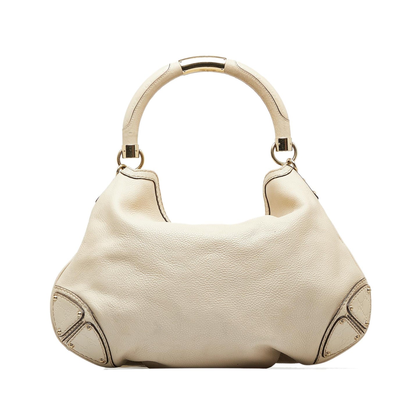 Gucci Bamboo Indy SHG-VsCzz0 Leather Calf White Satchel Bag