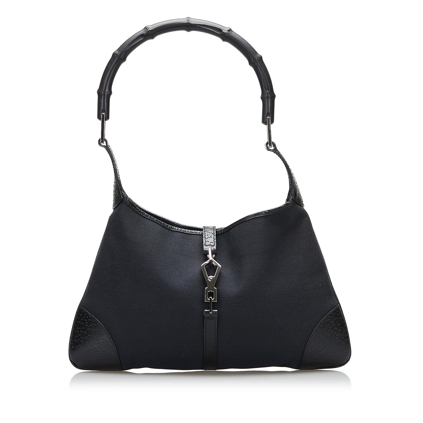 Gucci Bamboo Jackie SHG-sSCZyy Canvas Black Shoulder Bag