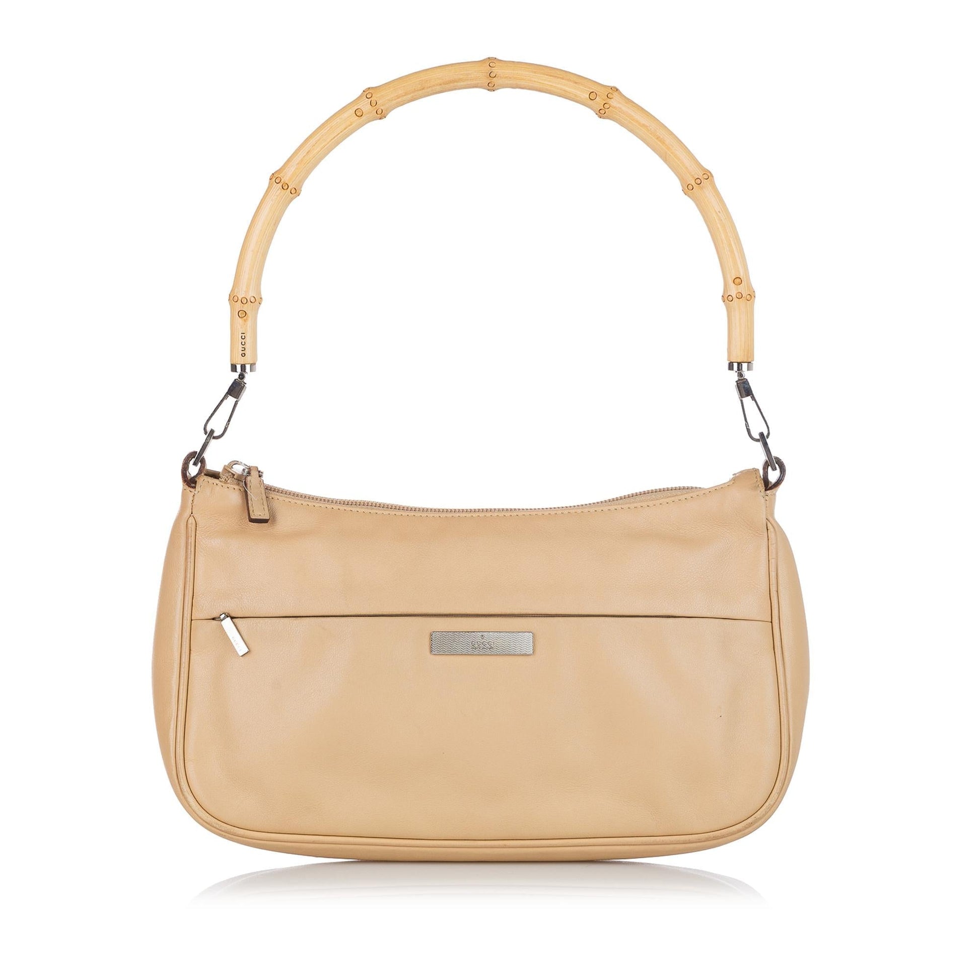 Gucci Bamboo Baguette SHG Leather Calf Brown Handbag