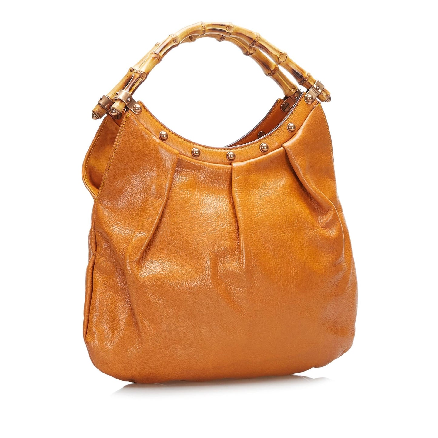 Gucci Bamboo SHG-3H4P8L Leather Calf Orange Shoulder Bag