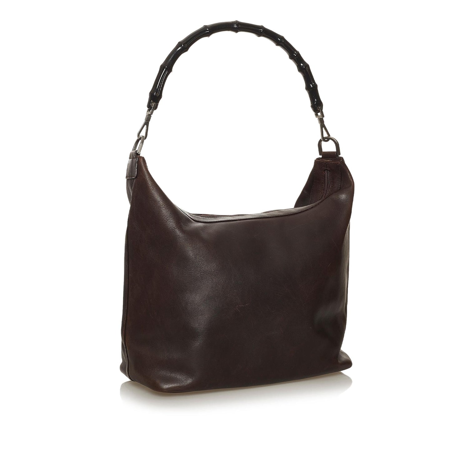 Gucci Bamboo SHG Leather Calf Brown Shoulder Bag Bag Shg