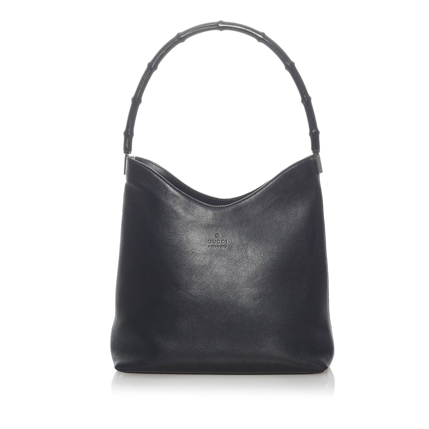 Gucci Bamboo SHG Leather Calf Black Shoulder Bag