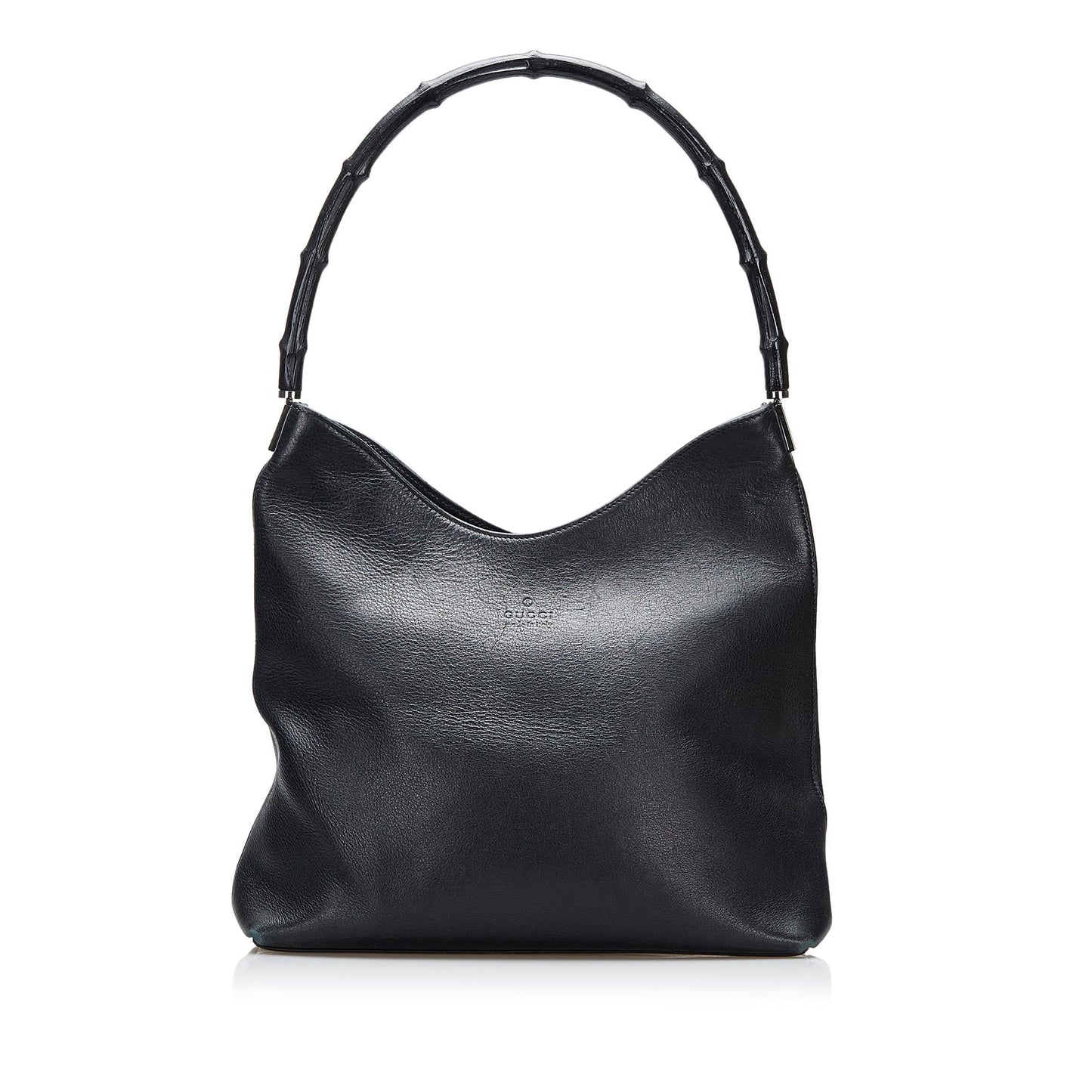 Gucci Bamboo SHG-V5HURz Leather Calf Black Shoulder Bag