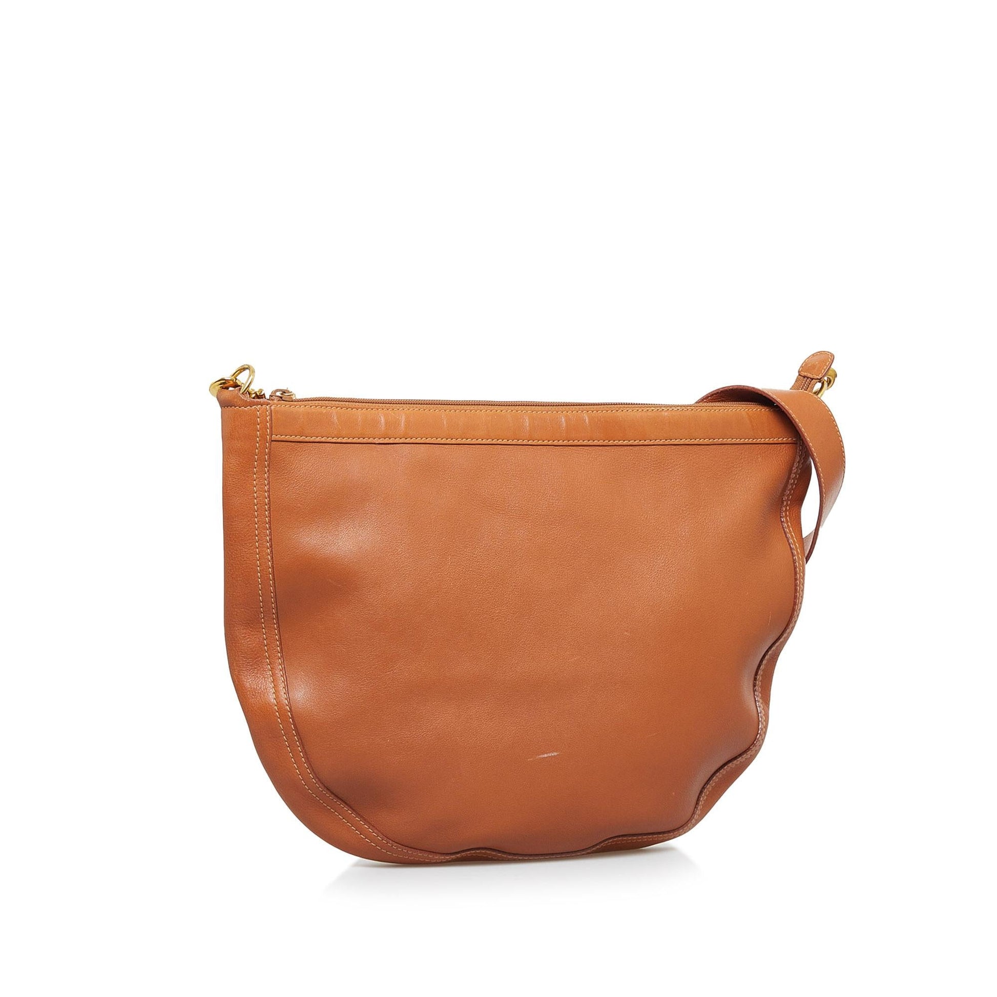 Gucci Bamboo SHG-DGCCTi Leather Calf Brown Shoulder Bag