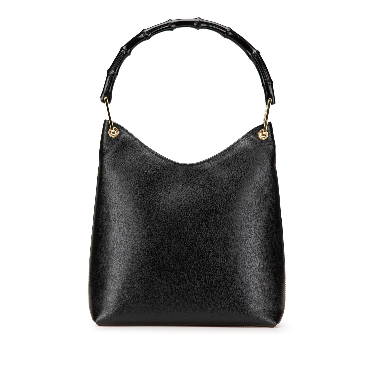 Gucci Bamboo Leather Calf Black Shoulder Bag