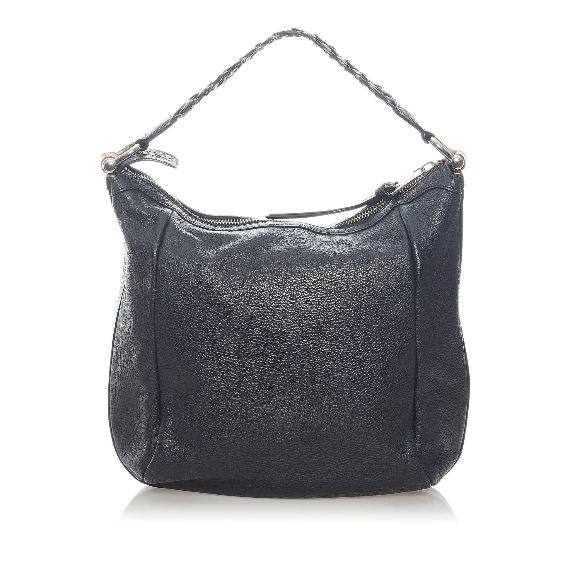 Gucci Bamboo SHG Leather Calf Black Tote Bag