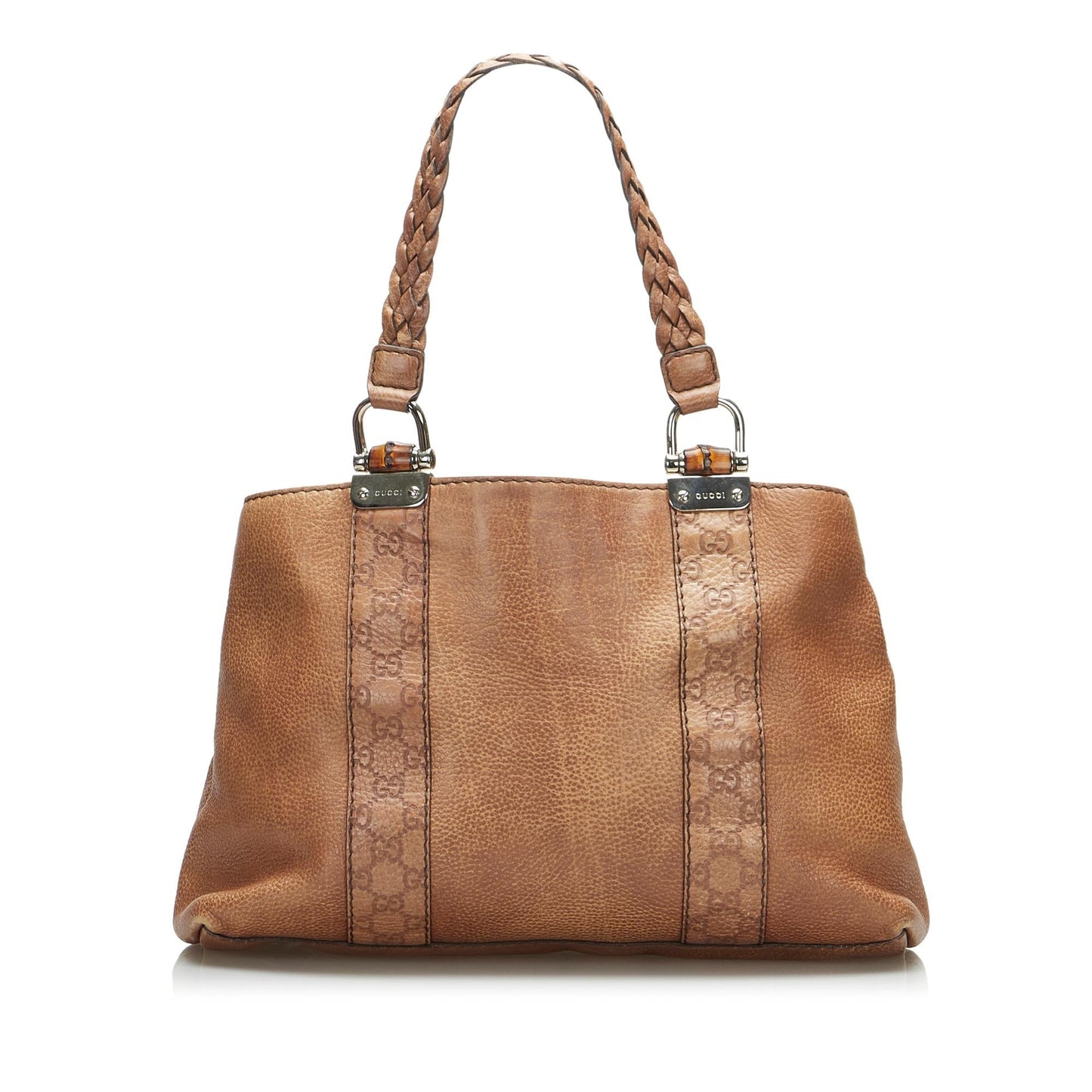 Gucci Bamboo Libeccio SHG-Roou3q Calf Brown Tote Bag