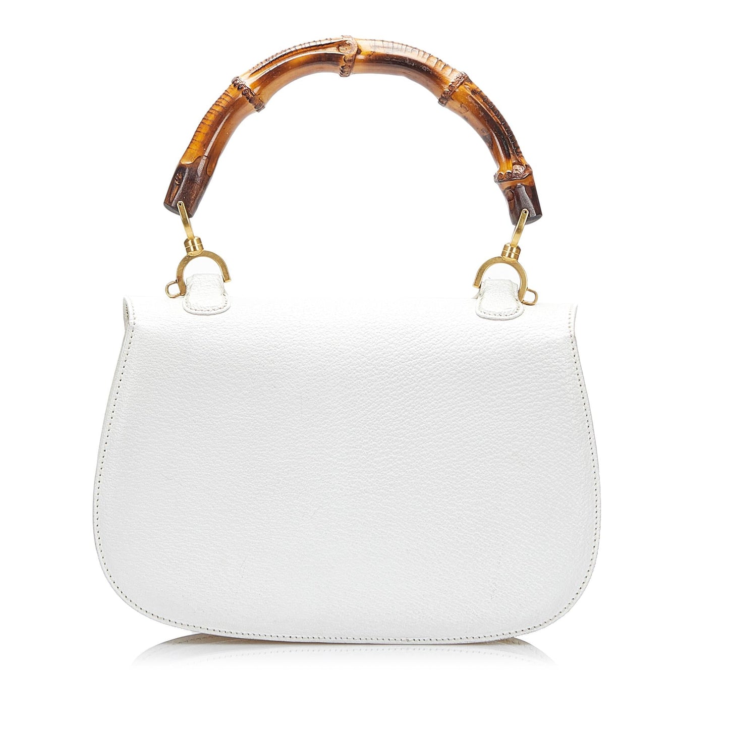 Gucci Bamboo Night SHG-h8WkBt Calf White Satchel Bag