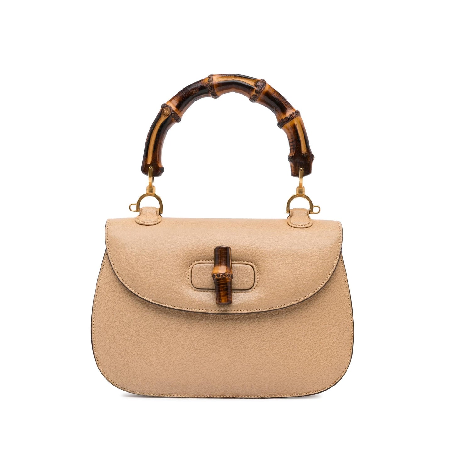 Gucci Bamboo Night SHG-LdFhz3 Calf Brown Satchel Bag