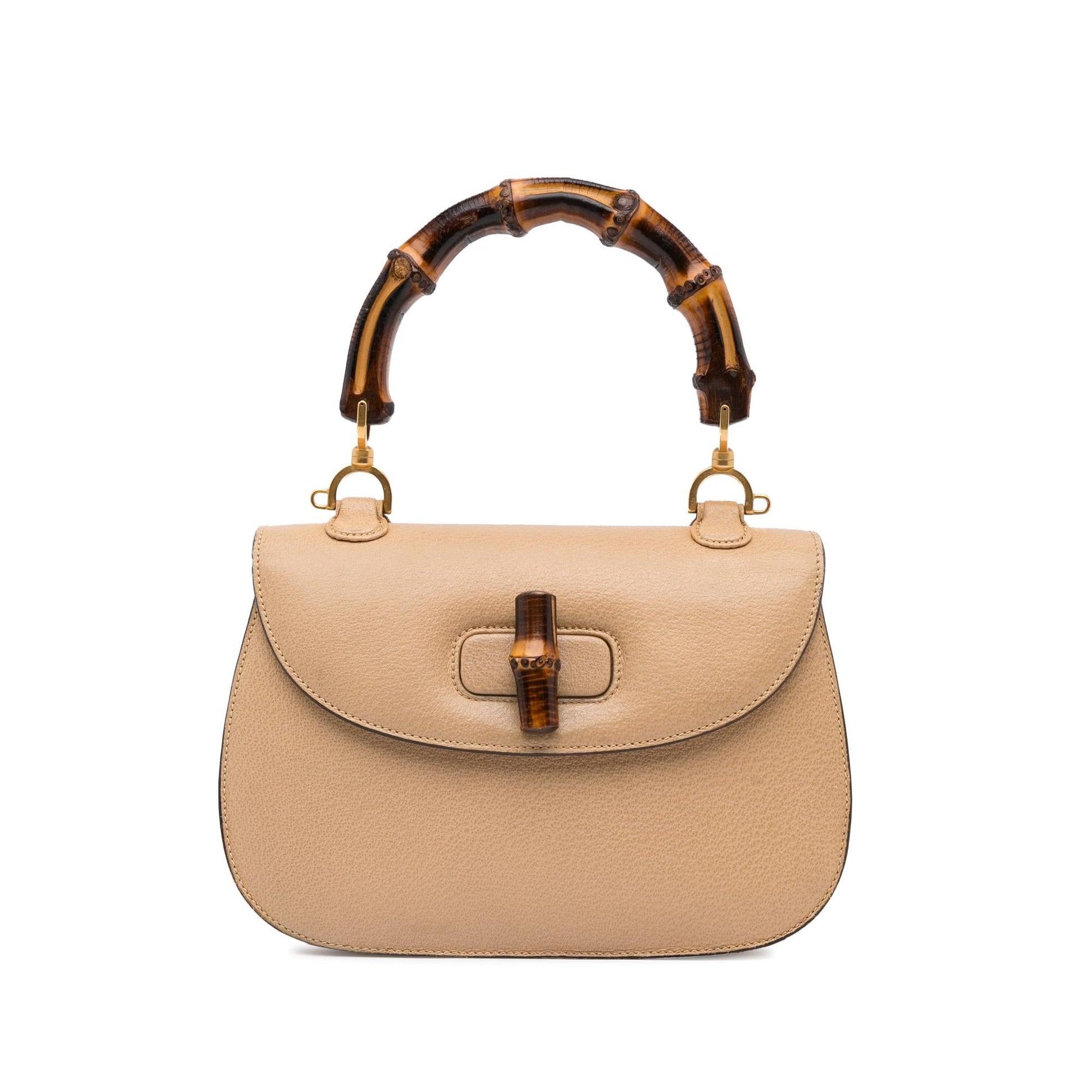 Gucci Bamboo Night SHG-LdFhz3 Calf Brown Satchel Bag