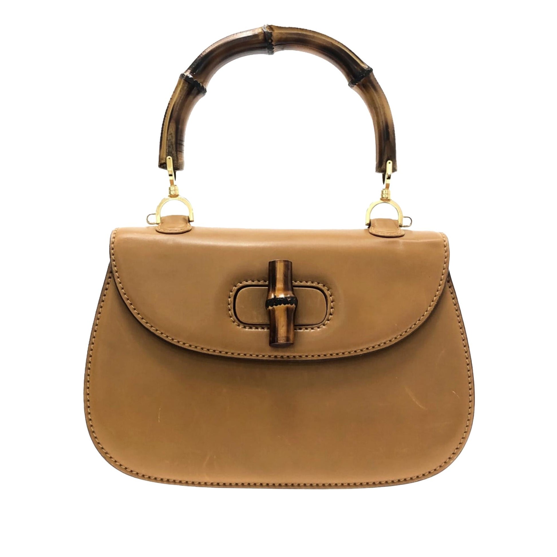 Gucci Bamboo Night SHG-LOzgmu Calf Brown Crossbody Bag