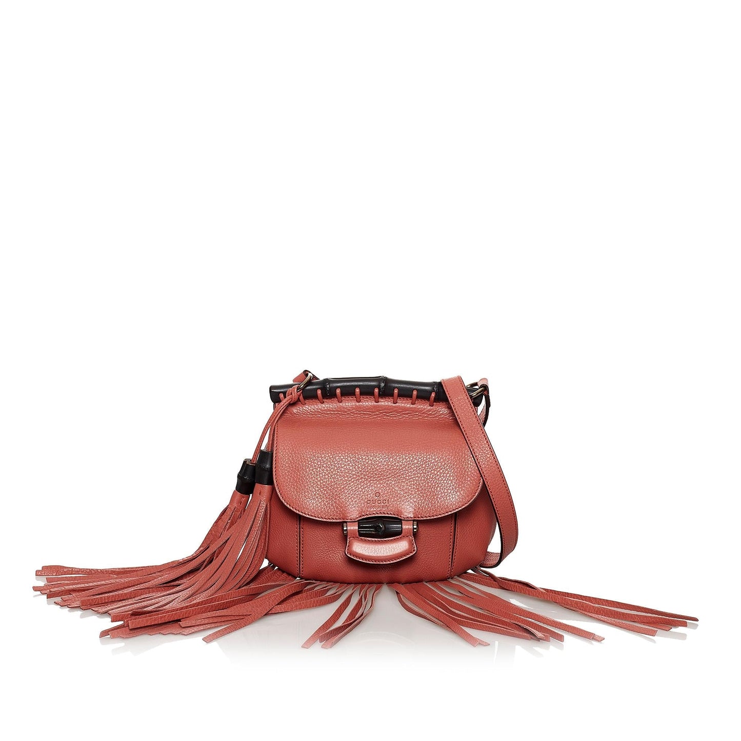 Gucci Bamboo Nouveau Fringe SHG Leather Calf Pink Jewelry