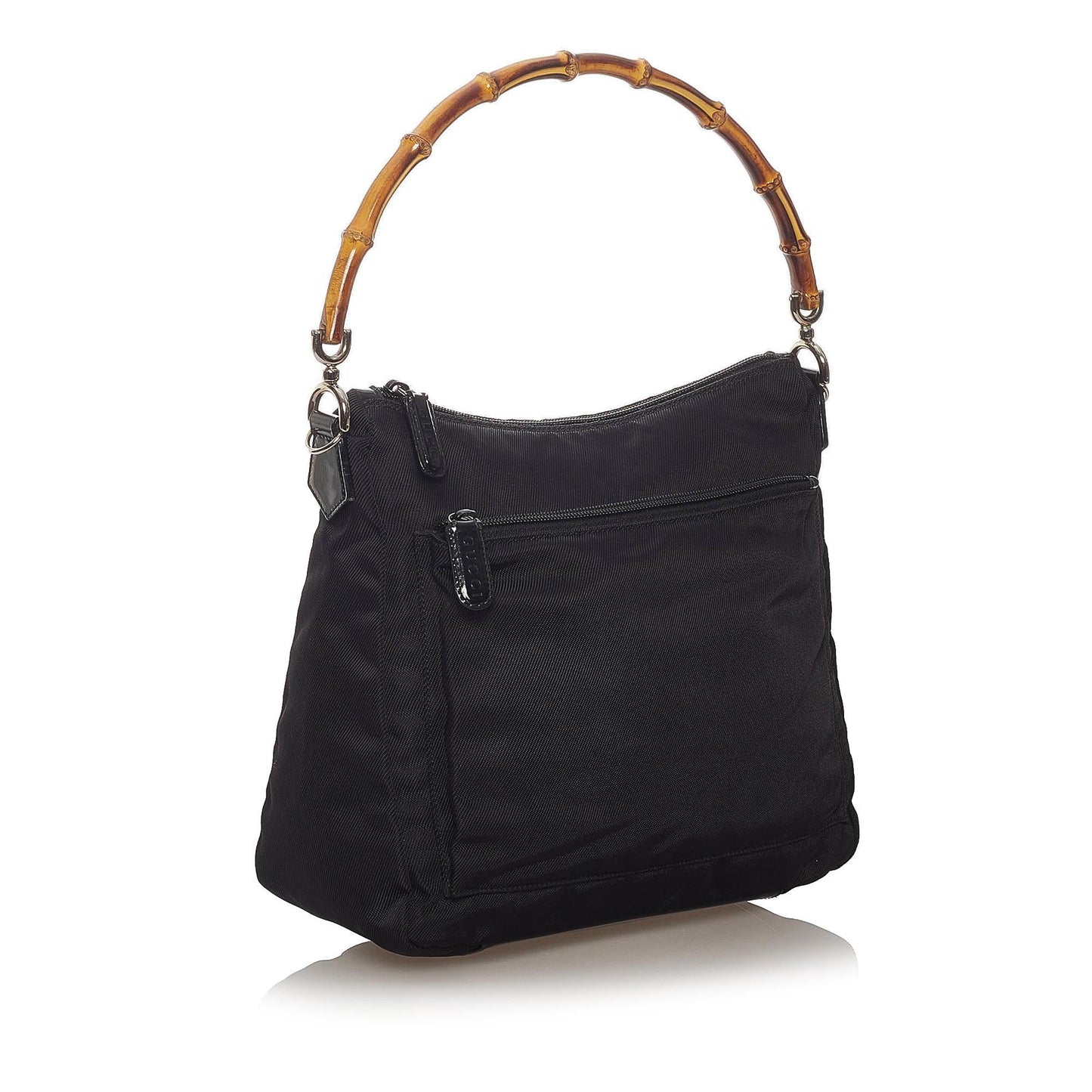 Gucci Bamboo SHG-4hnVDO Nylon Black Shoulder Bag