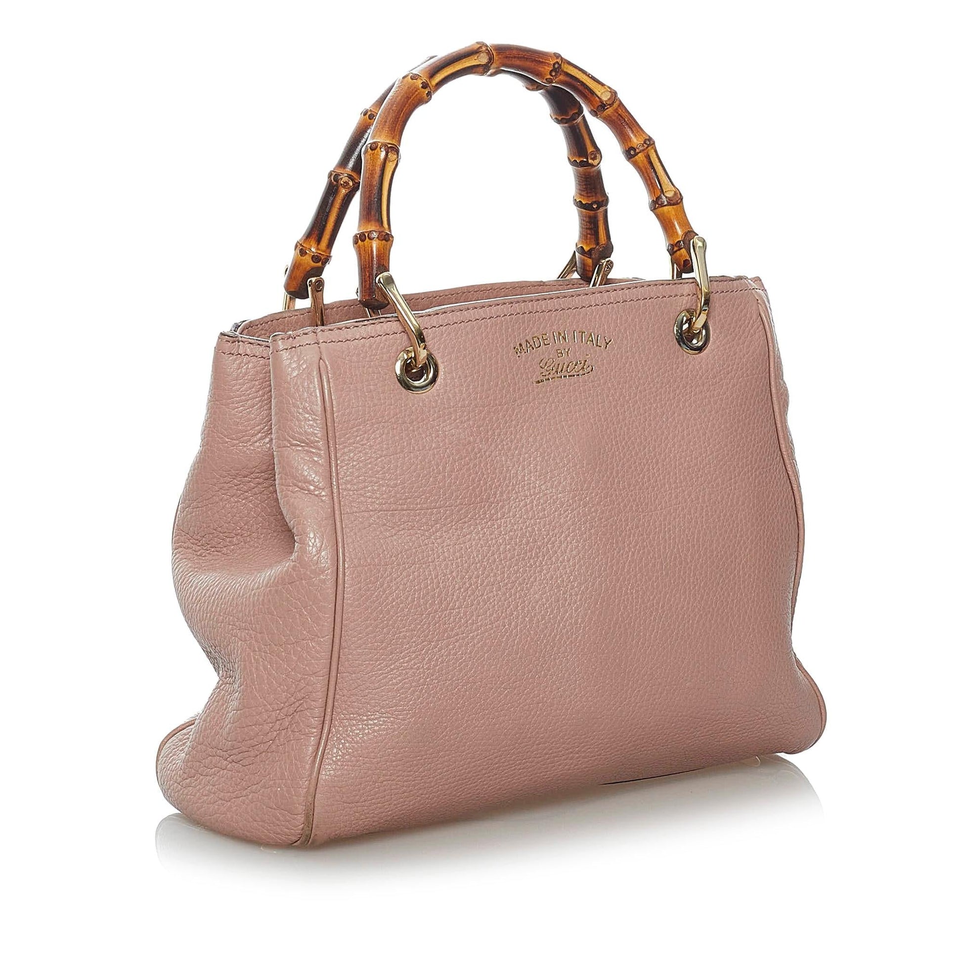 Gucci Bamboo Shopper SHG Leather Calf Satchel Bag Satchel Shg