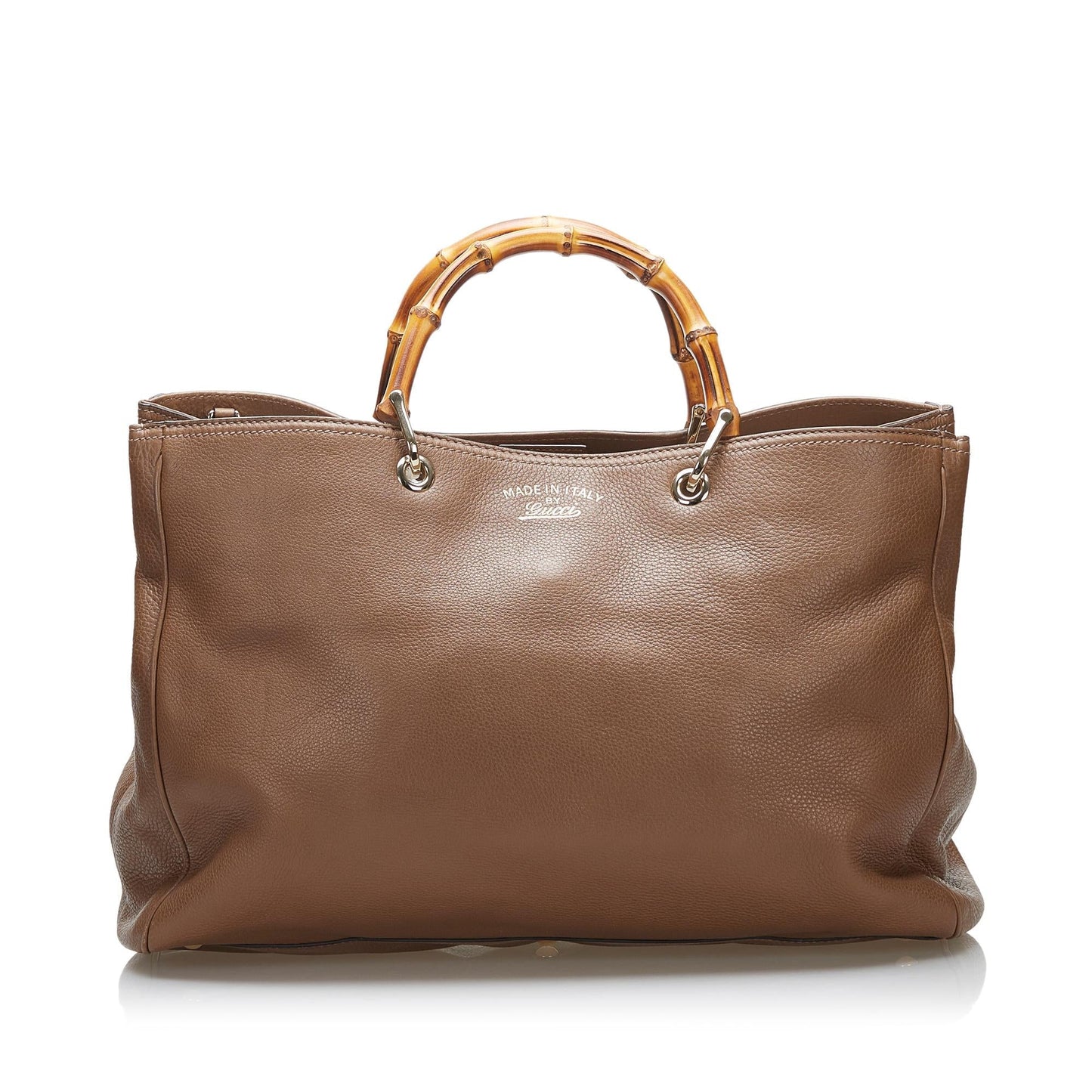 Gucci Bamboo Shopper SHG-oCQ7jp Calf Brown Satchel Bag