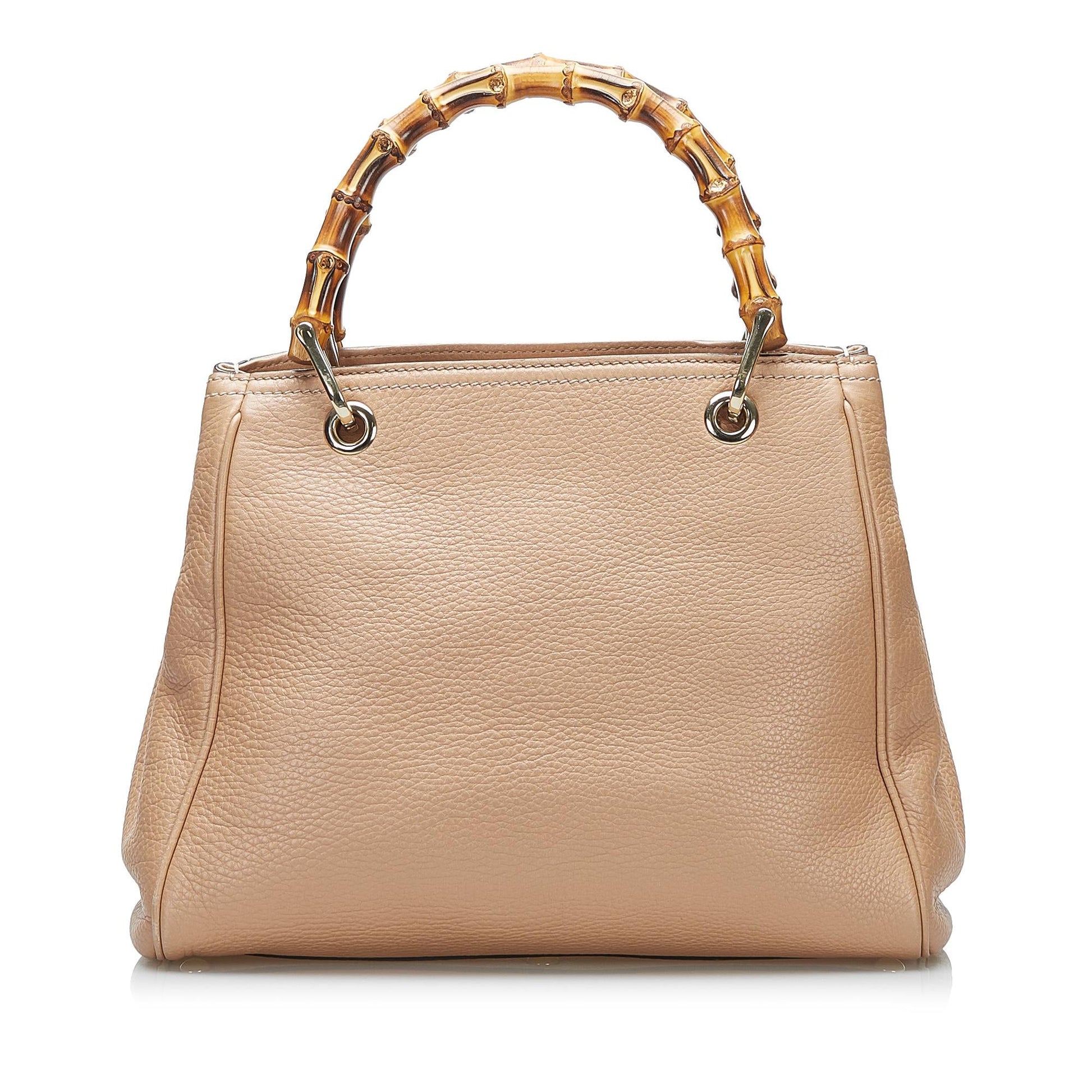 Gucci Bamboo Shopper SHG-AmPWrC Calf Brown Satchel Bag