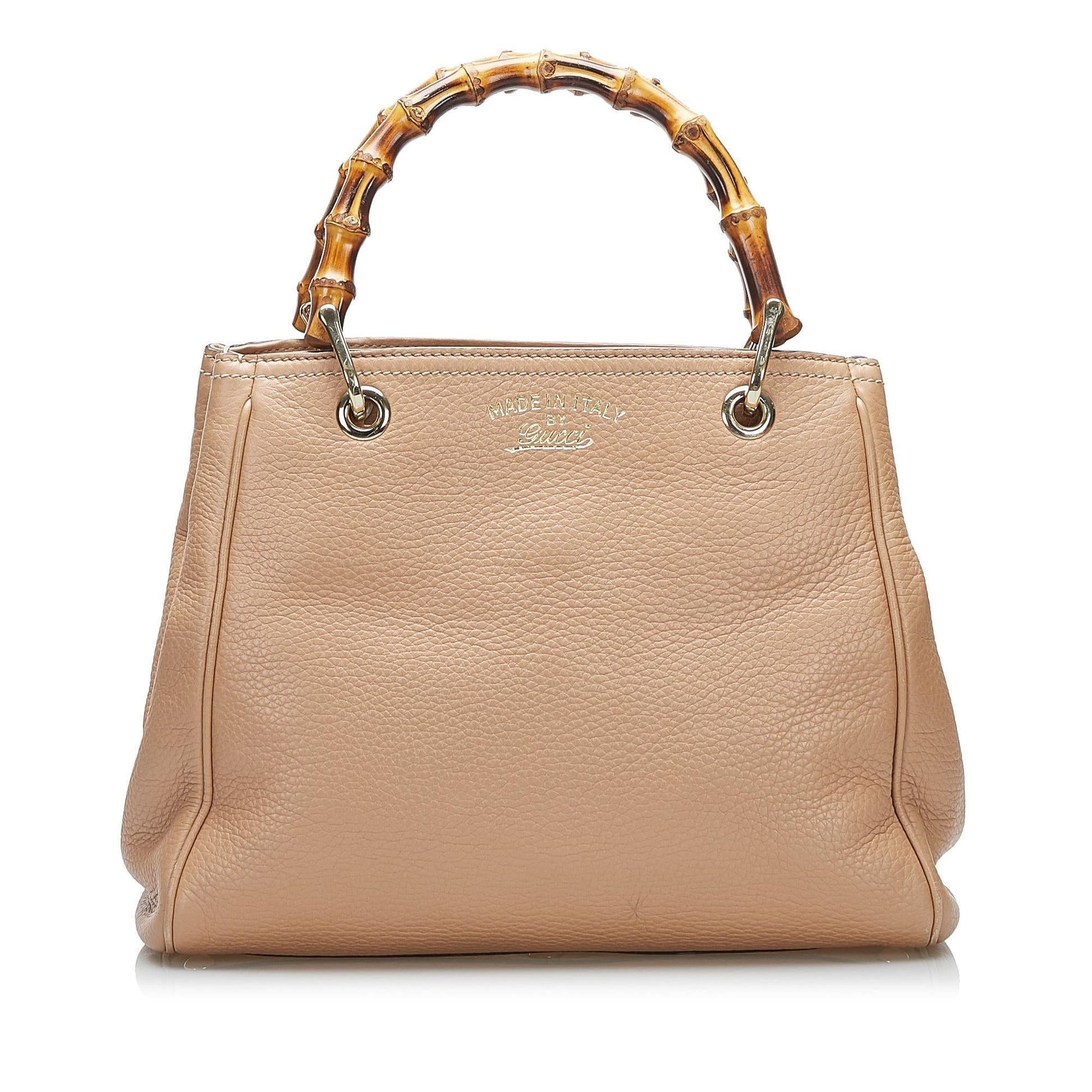 Gucci Bamboo Shopper SHG-AmPWrC Calf Brown Satchel Bag