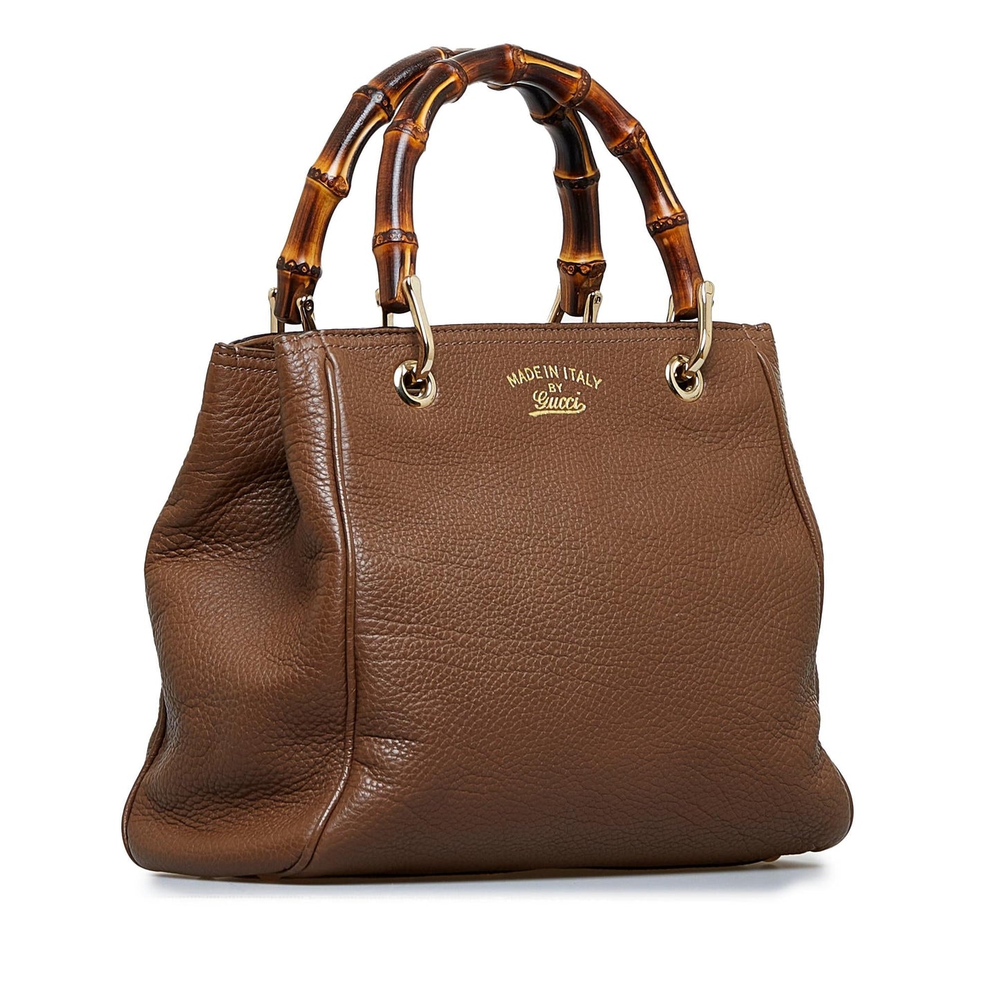 Gucci Bamboo Shopper SHG-7hJbRx Calf Brown Satchel Bag