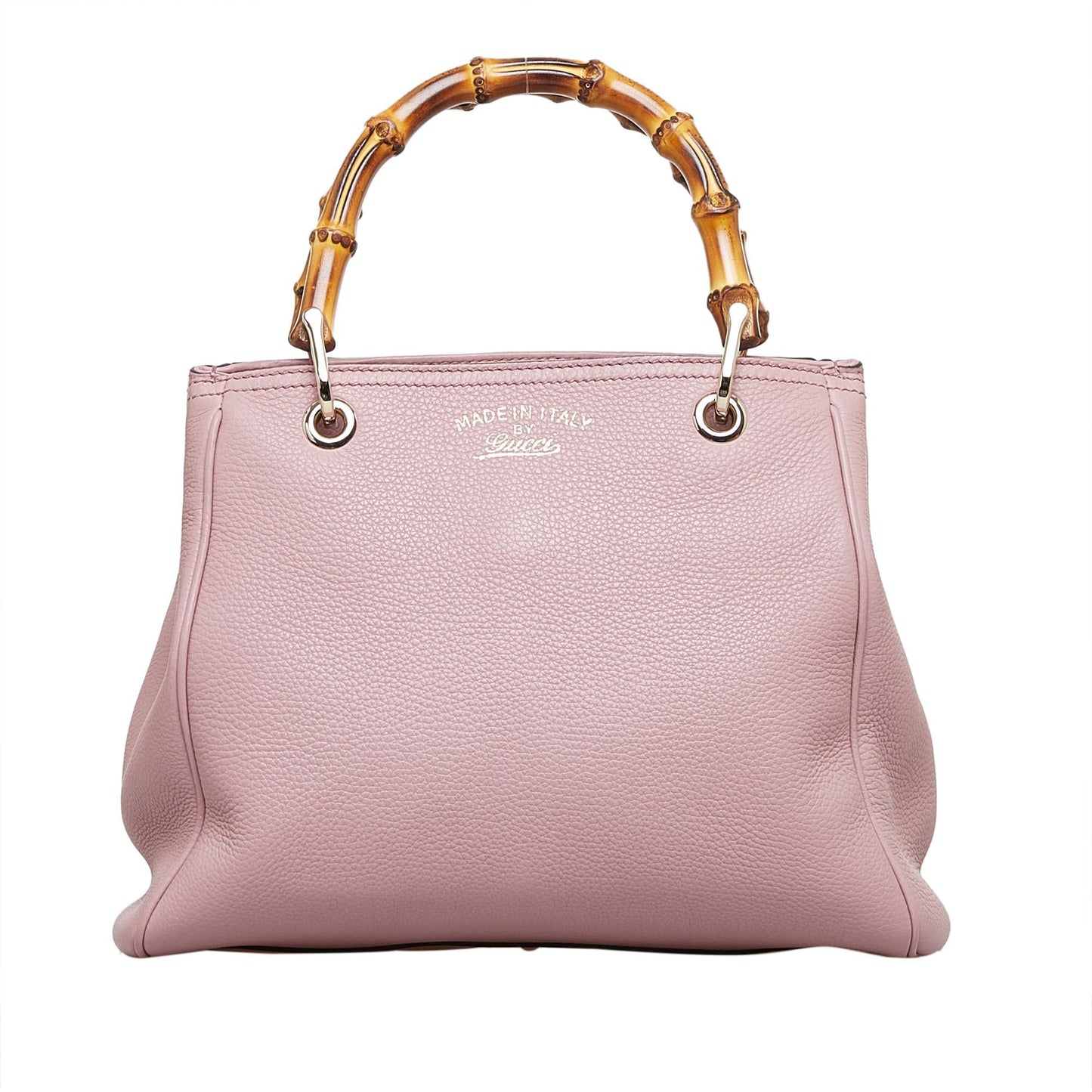 Gucci Bamboo Shopper SHG-nhF1zk Calf Pink Satchel Bag