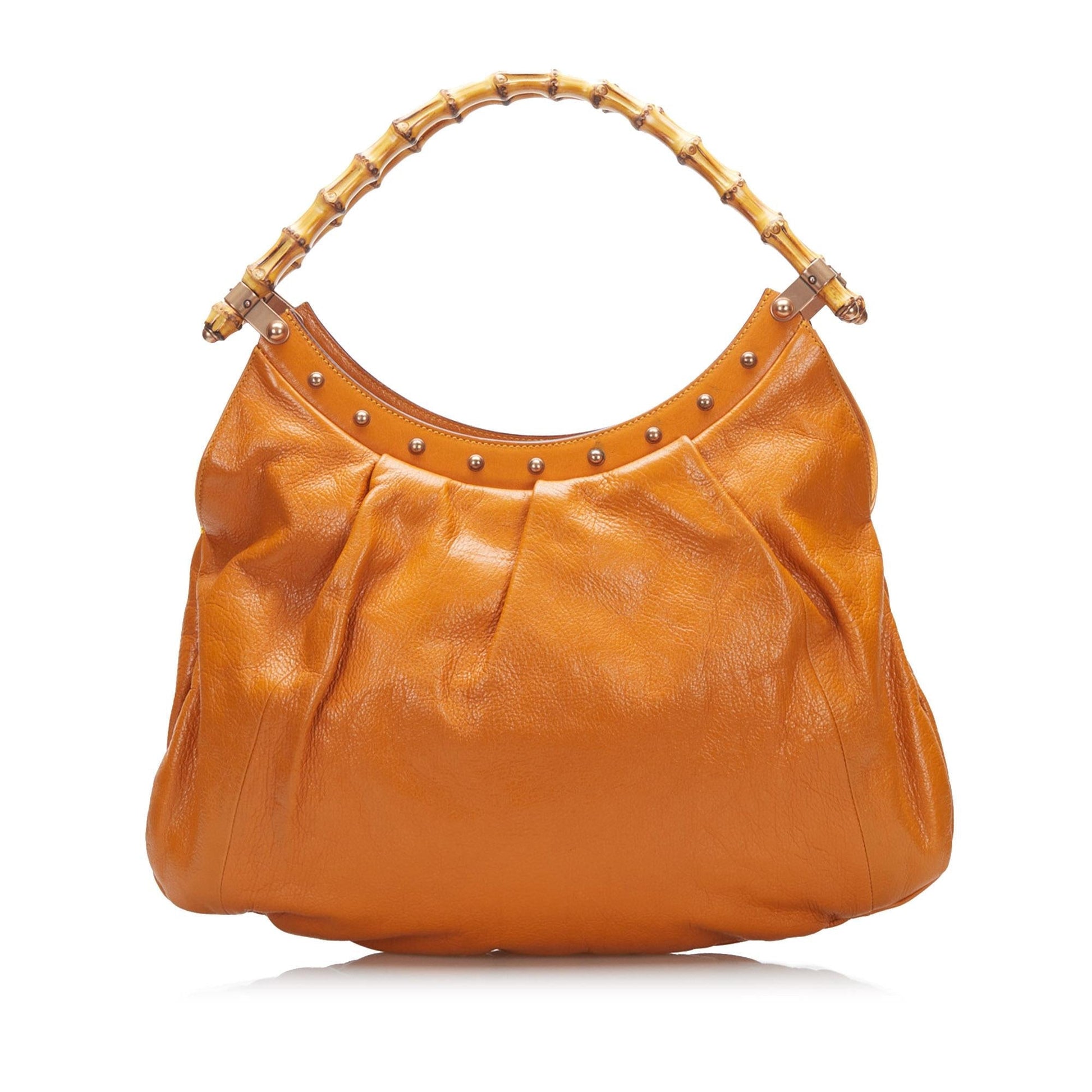 Gucci Bamboo SHG-fM1lxN Calf Orange Shoulder Bag