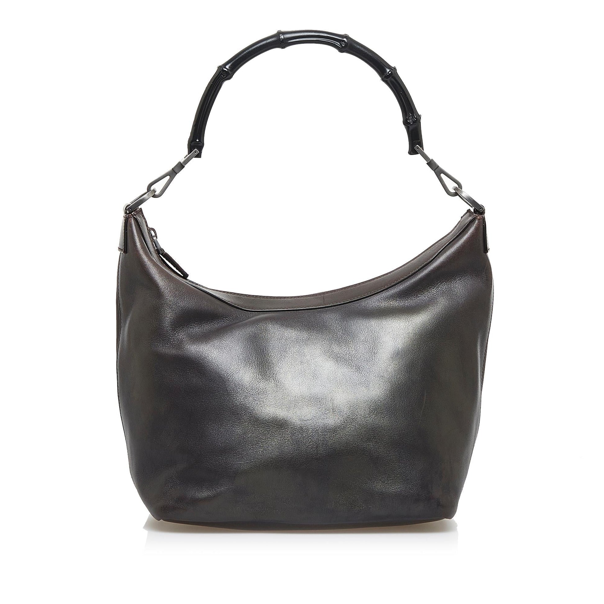 Gucci Bamboo SHG-EN3pZO Calf Brown Shoulder Bag