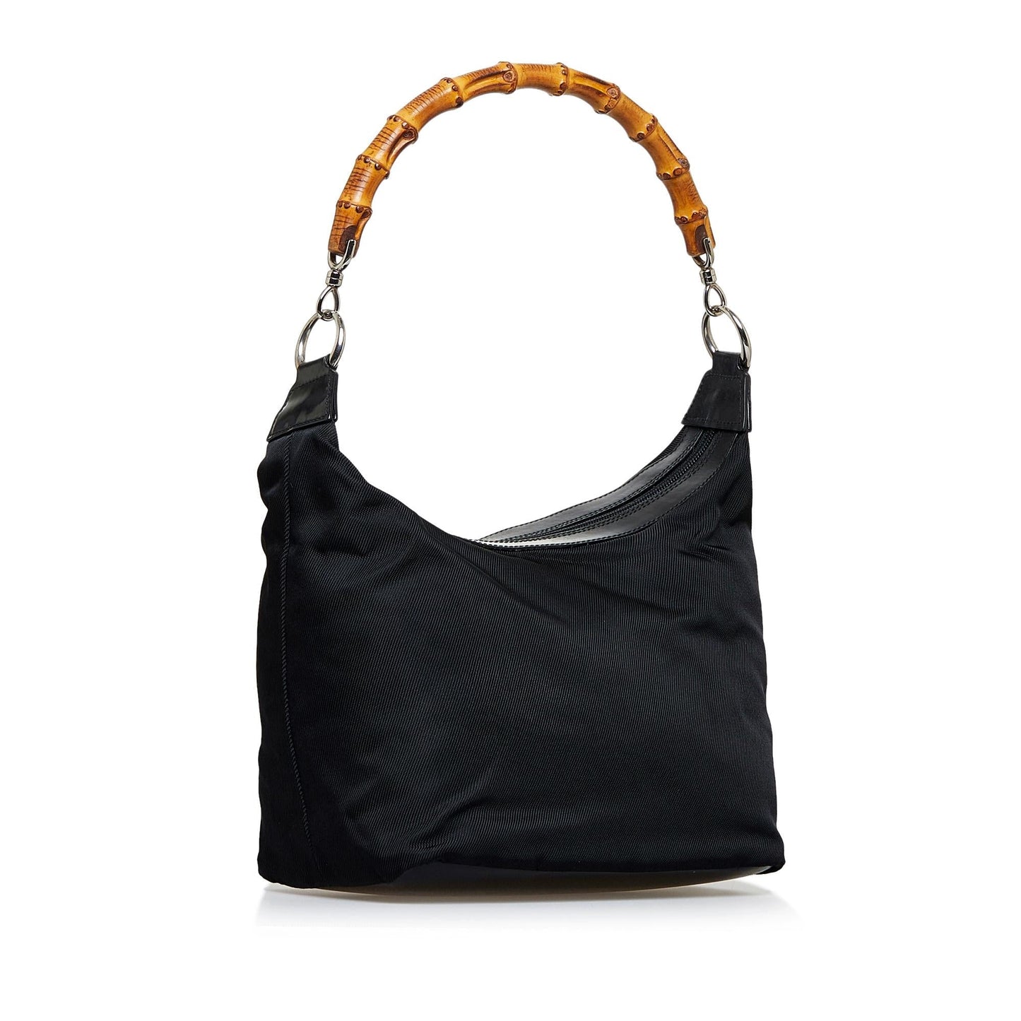 Gucci Bamboo SHG-dH0jLJ Nylon Black Shoulder Bag