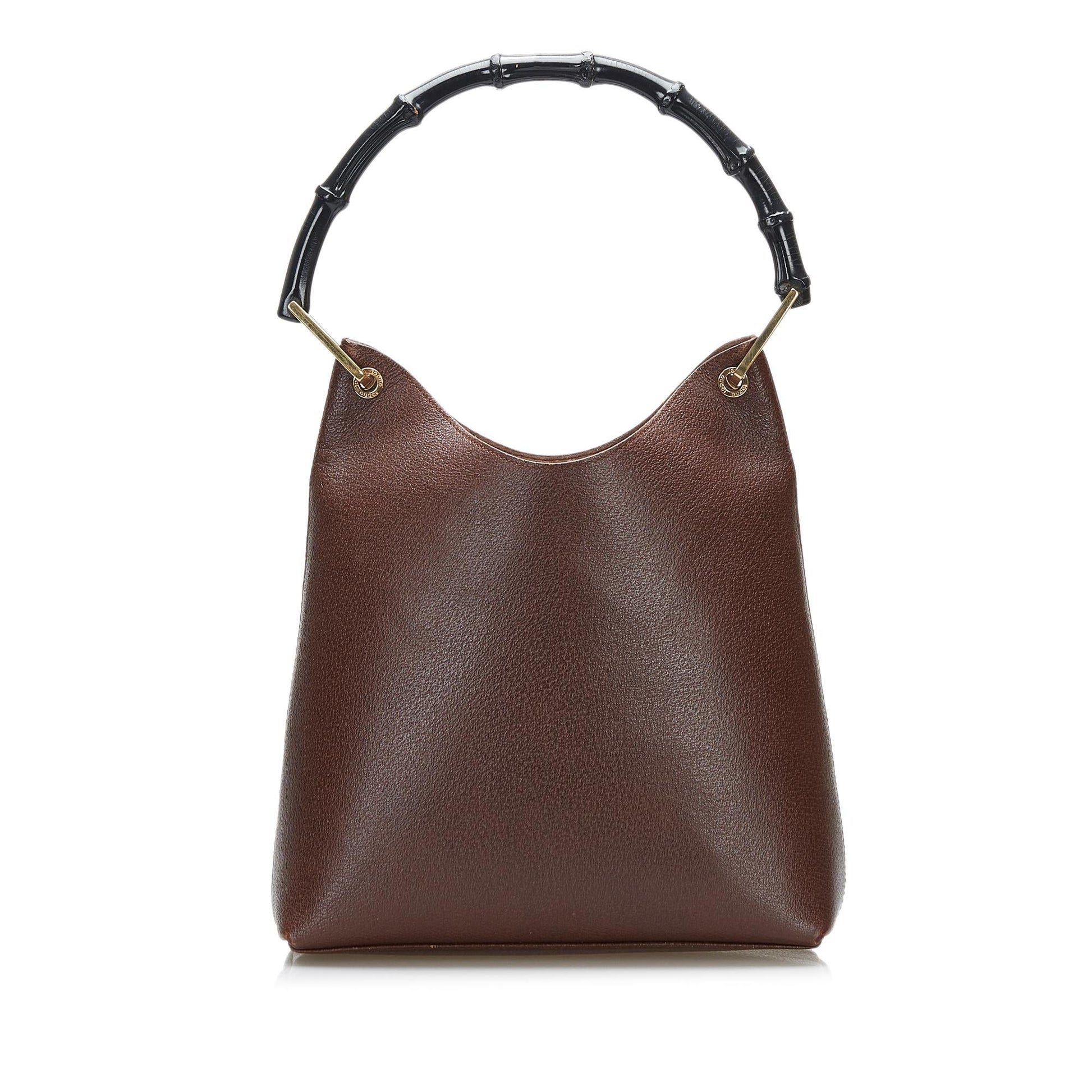 Gucci Bamboo SHG-yS4VE5 Calf Brown Shoulder Bag