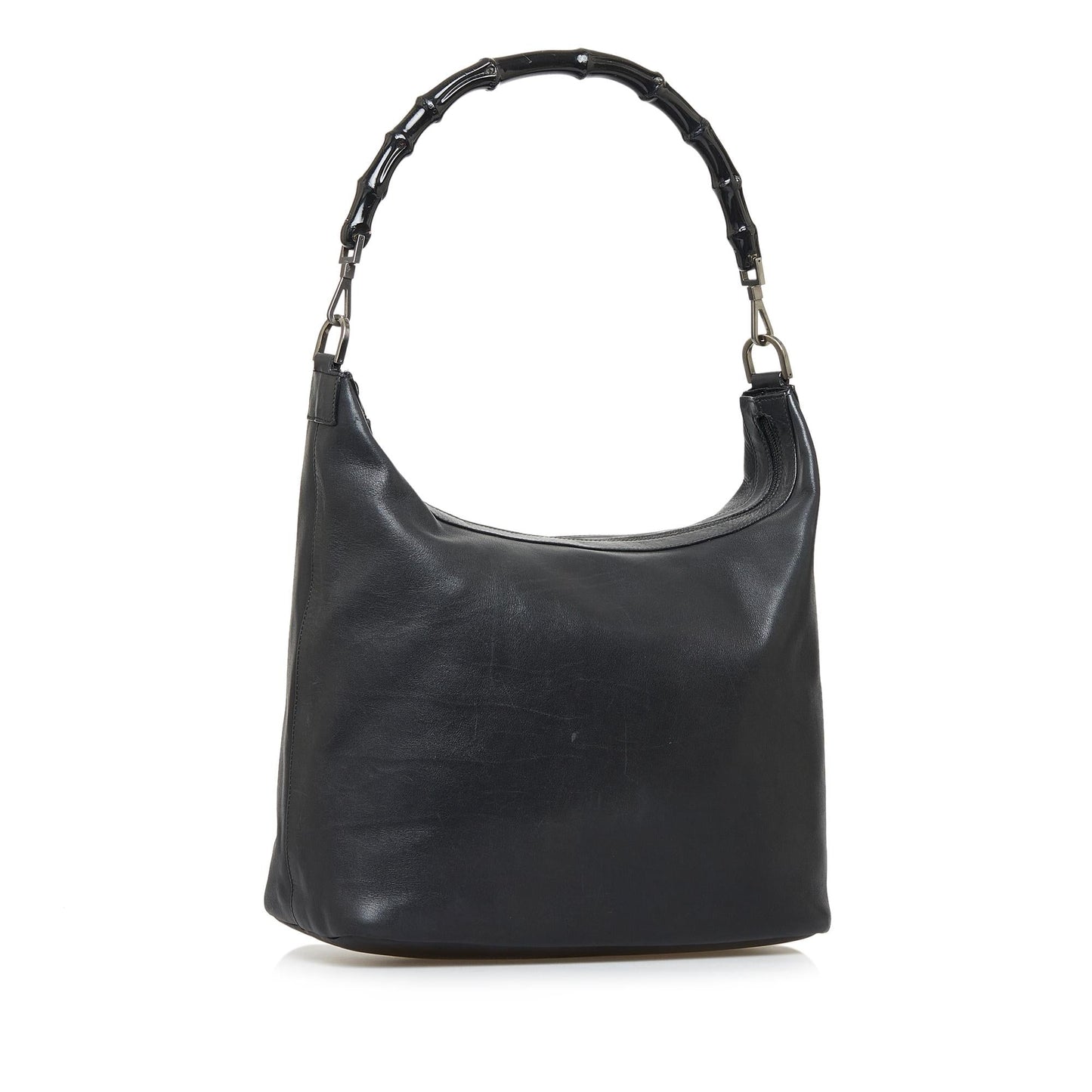 Gucci Bamboo SHG-LJFpH1 Calf Black Shoulder Bag