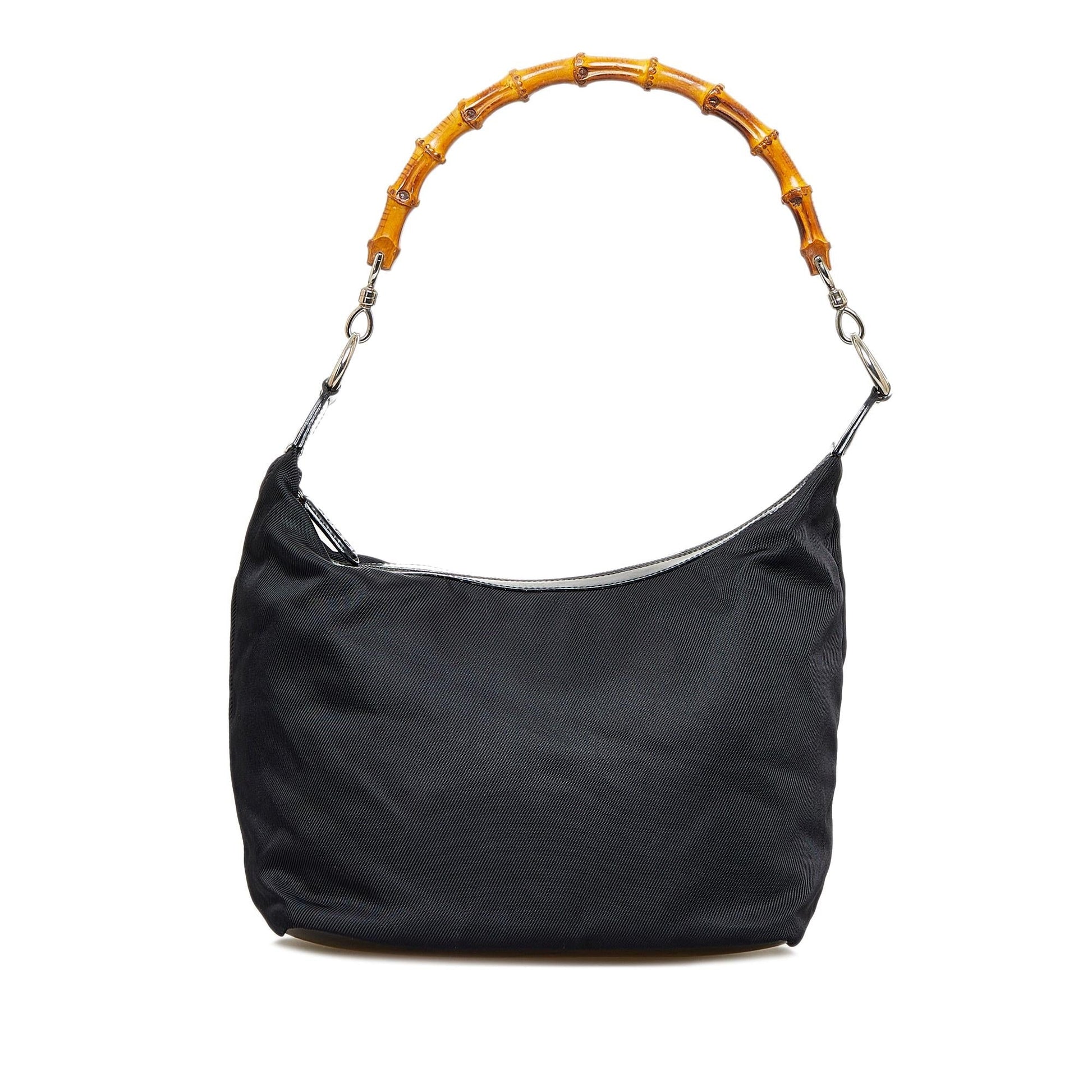 Gucci Bamboo SHG-d0sHtS Nylon Black Shoulder Bag