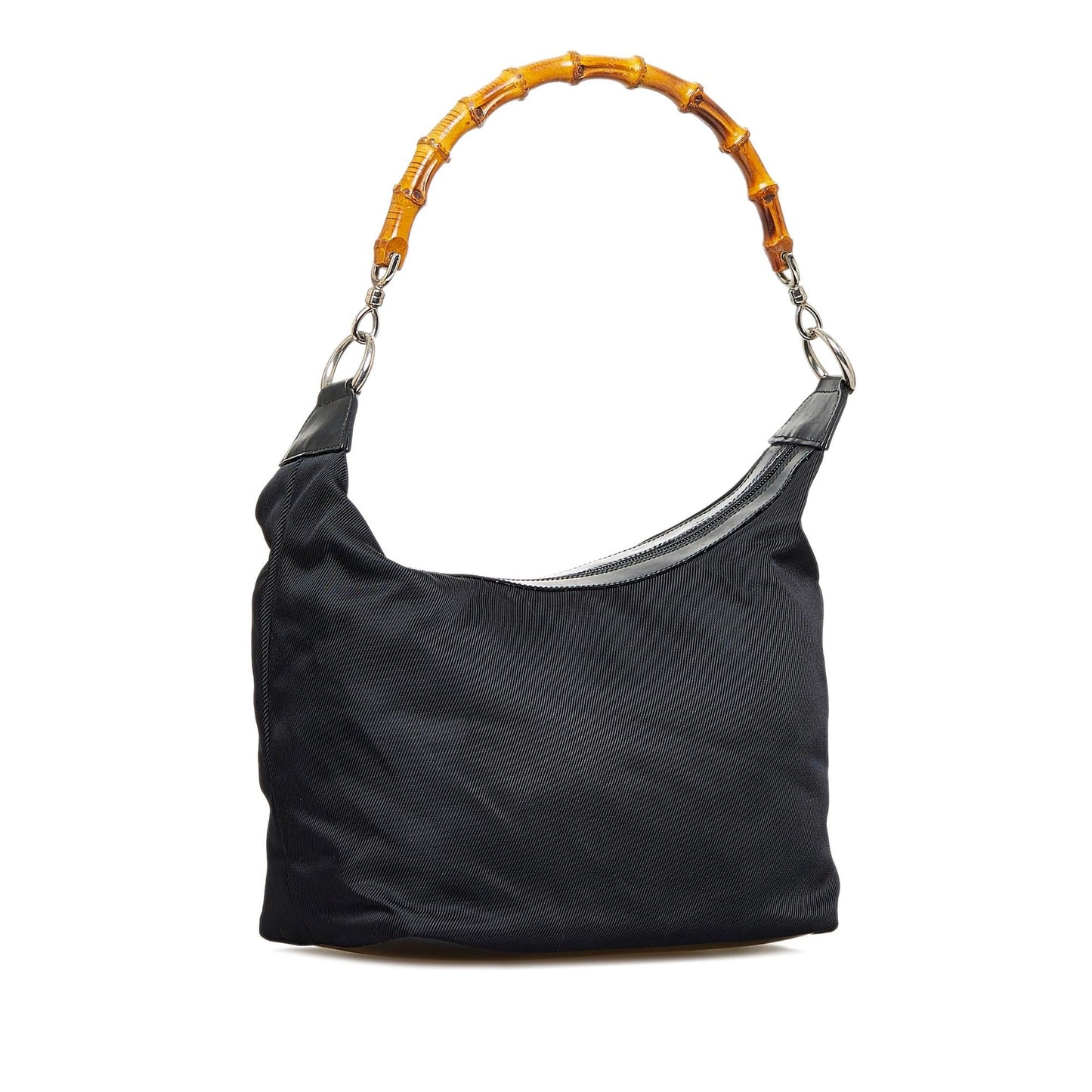 Gucci Bamboo SHG-d0sHtS Nylon Black Shoulder Bag
