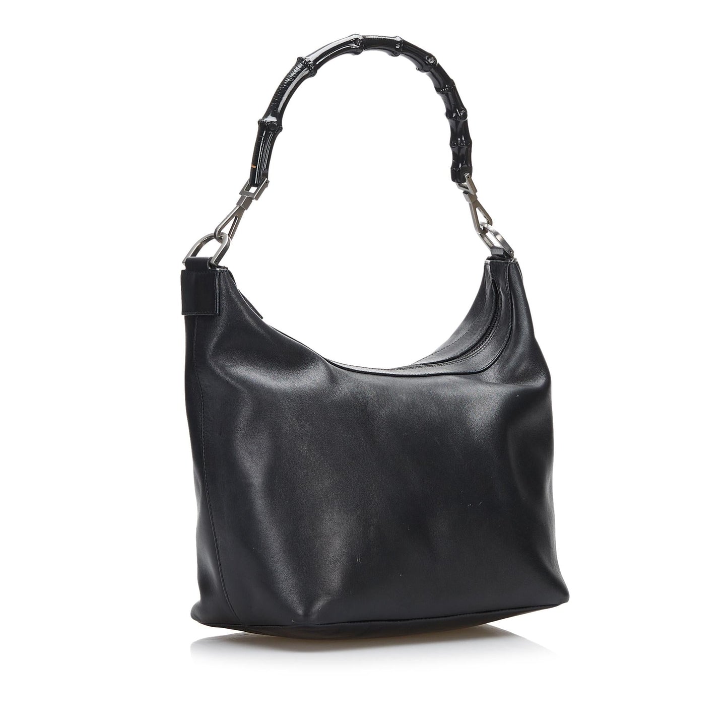 Gucci Bamboo SHG-o4NqKL Calf Black Shoulder Bag