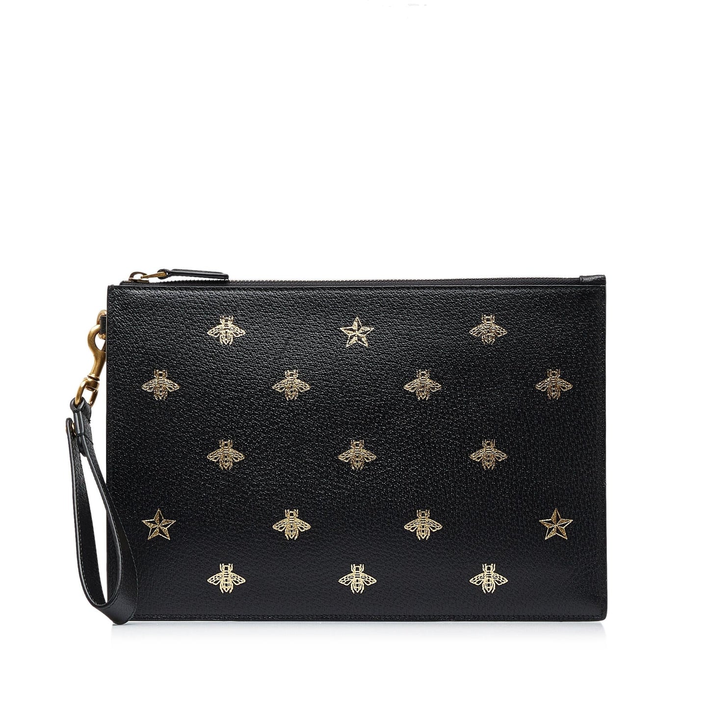 Gucci Bee Star SHG-AF5WVQ Calf Black Clutch Bag