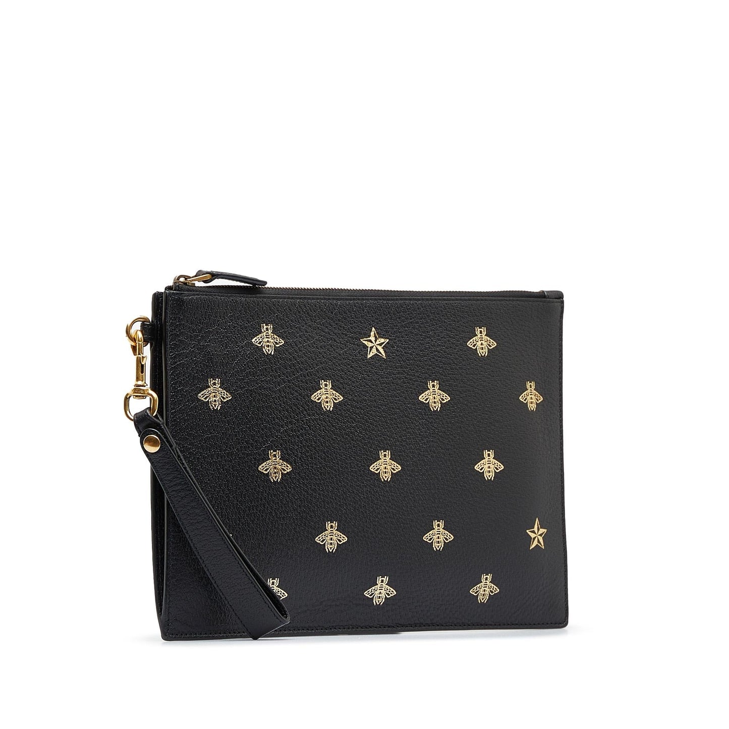 Gucci Bee Star SHG-Ji4YI7 Calf Black Clutch Bag