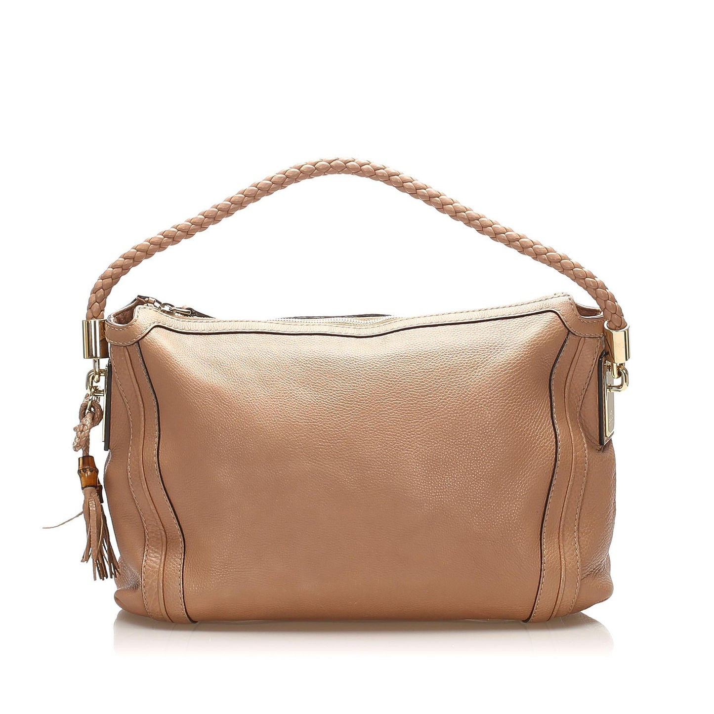 Gucci Bella SHG Leather Calf Brown Tote Bag