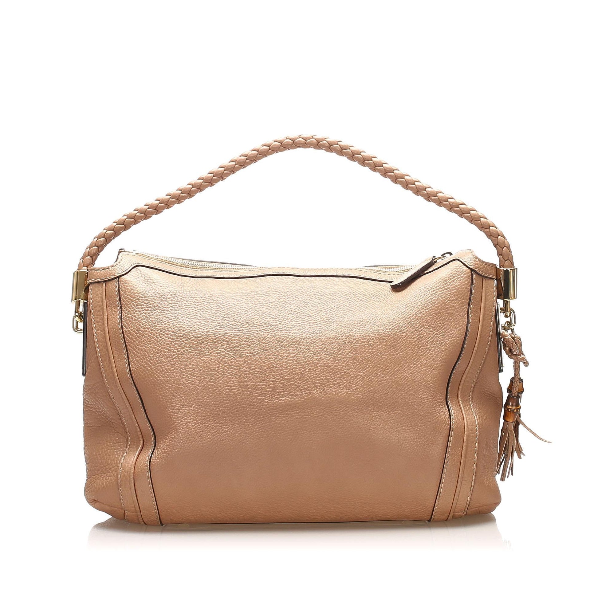 Gucci Bella SHG-P61oXZ Leather Calf Brown Tote Bag