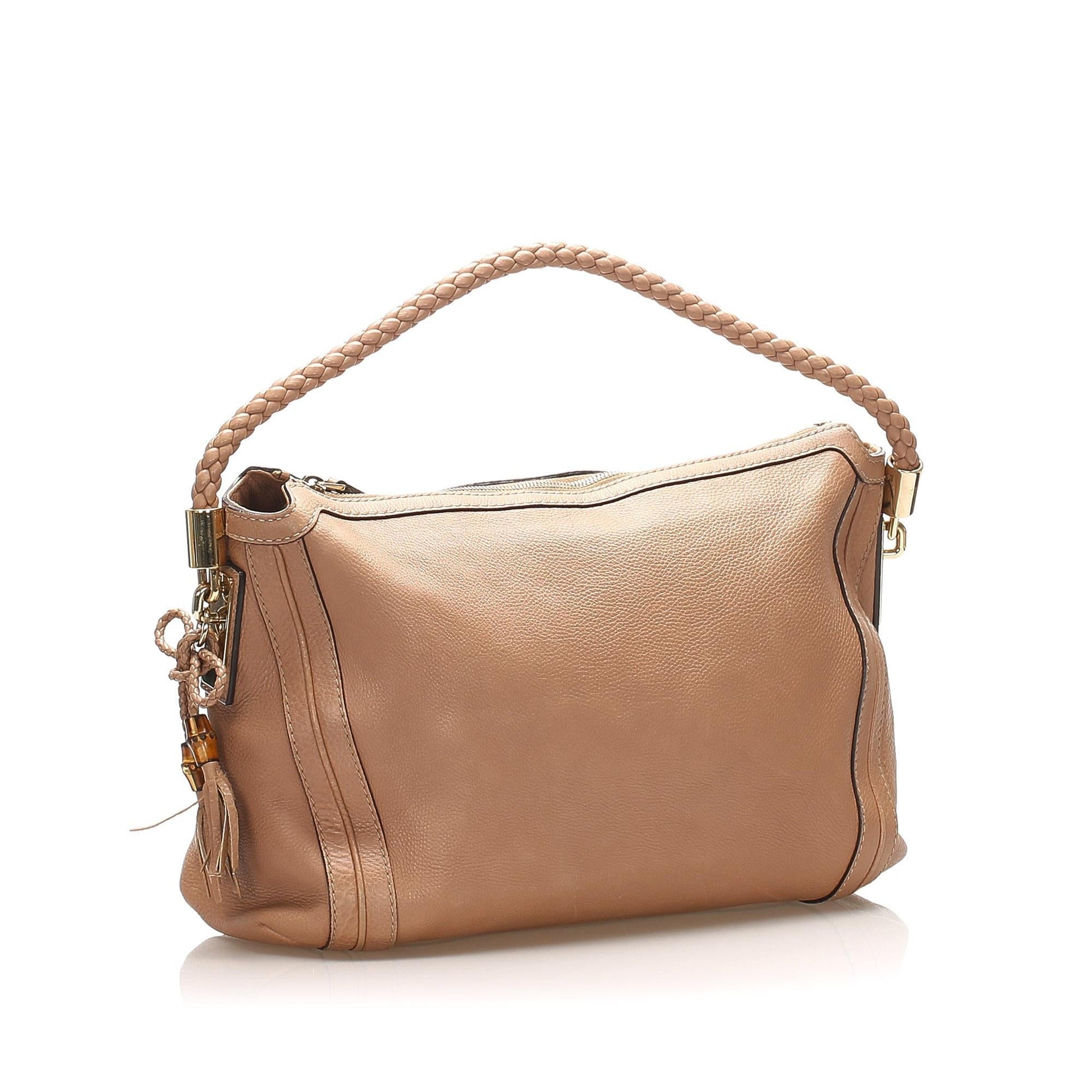 Gucci Bella SHG-P61oXZ Leather Calf Brown Tote Bag