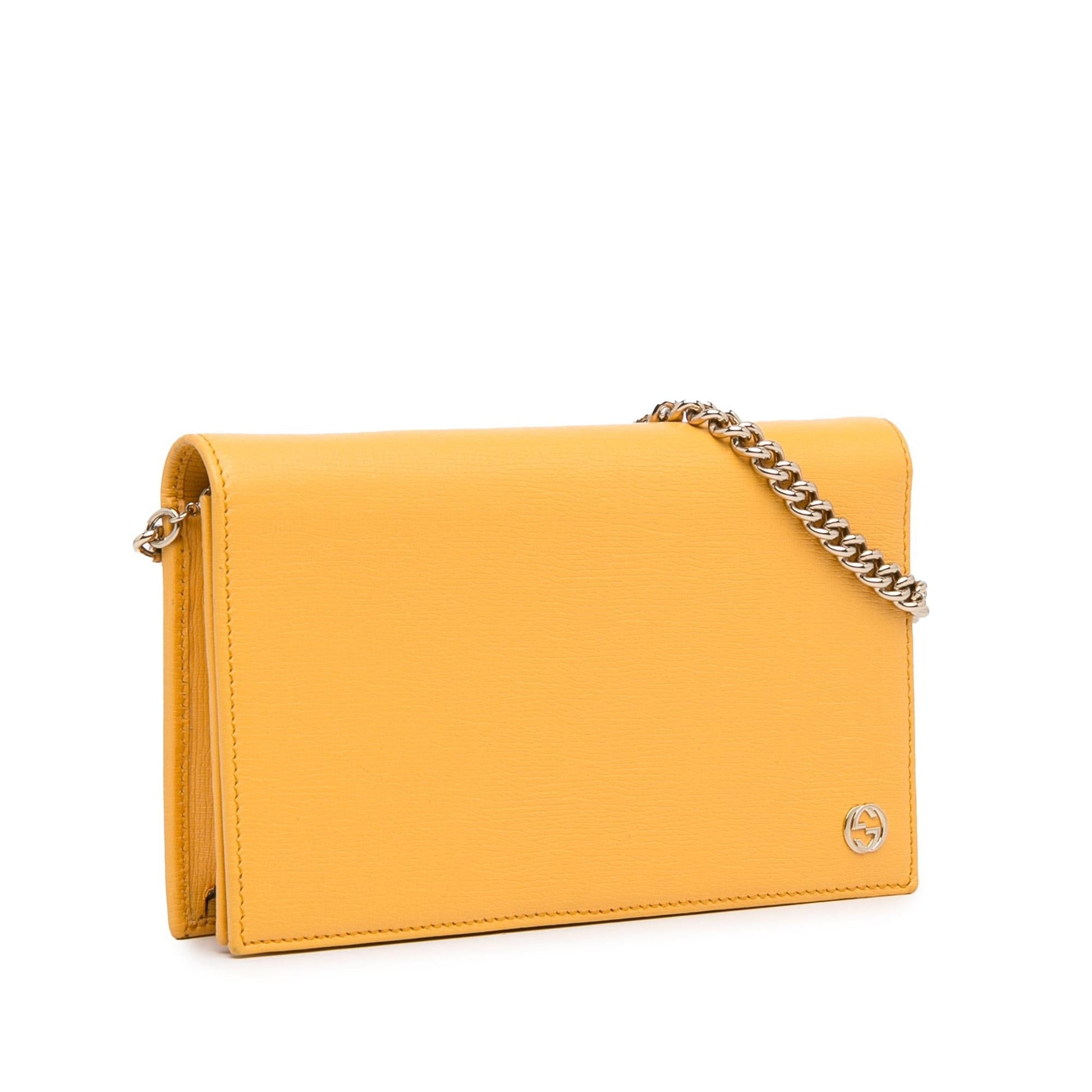 Gucci Betty Wallet On SHG-MD9ycM Leather Calf Chain Crossbody Bag