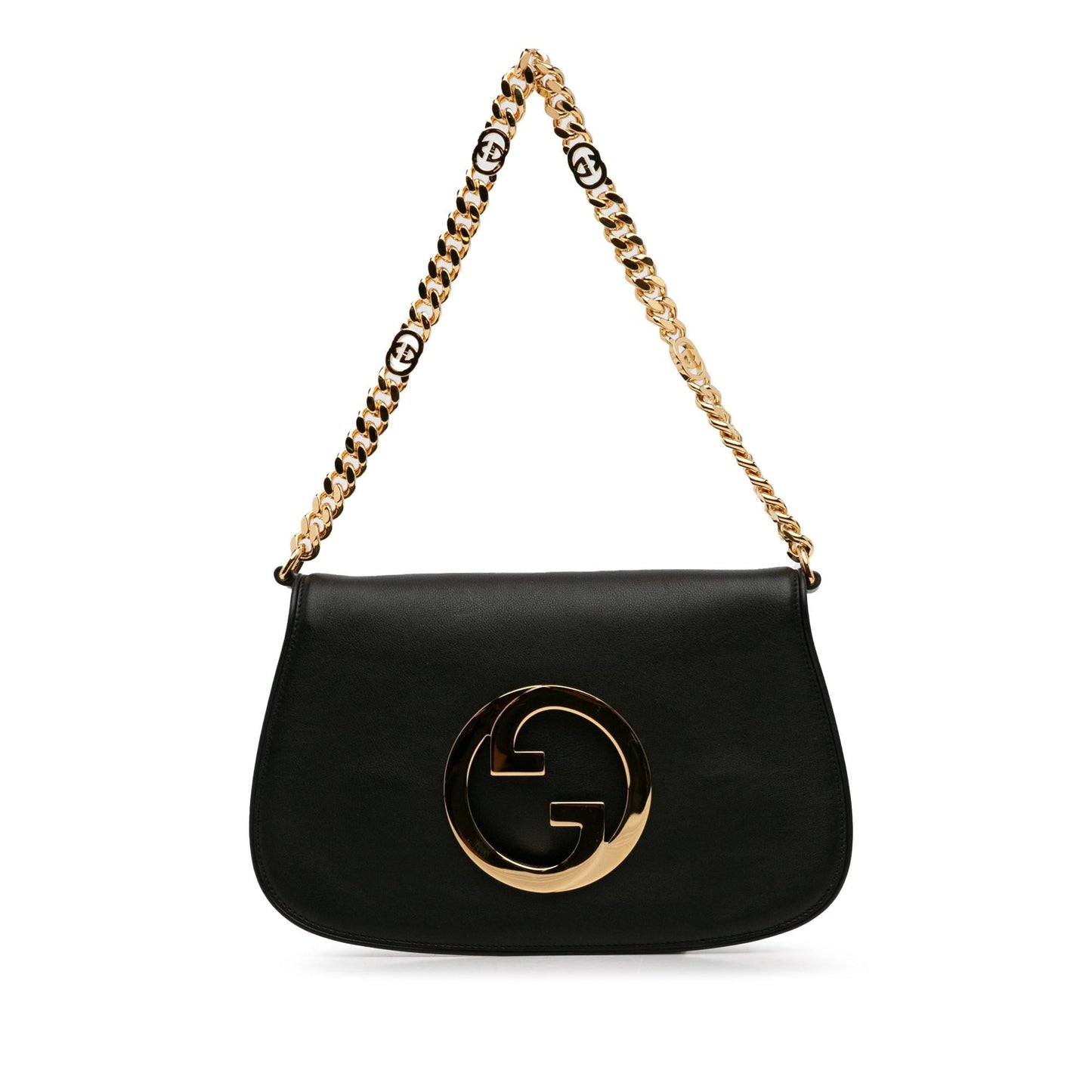 Gucci Blondie SHG-qYPfQ1 Calf Black Chain Satchel Bag