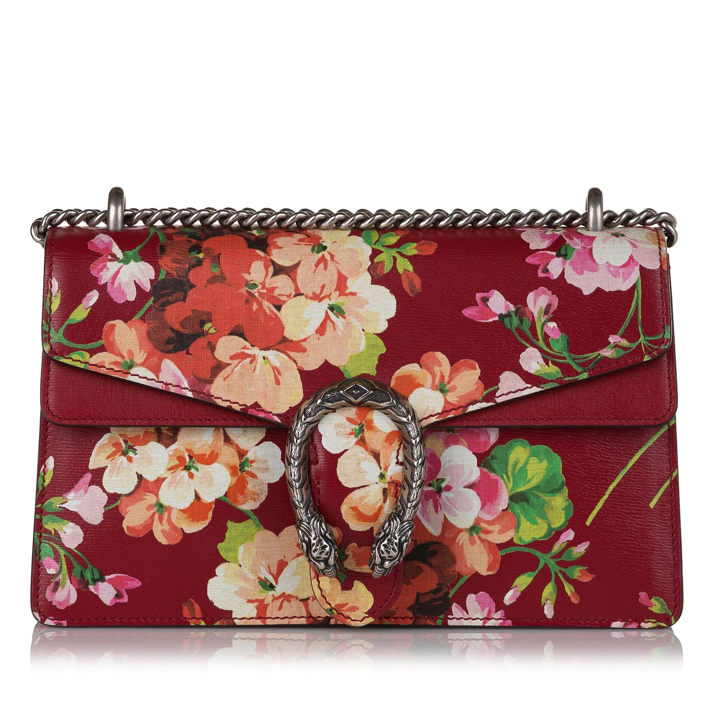 Gucci Blooms Dionysus SHG Calf Red Shoulder Bag