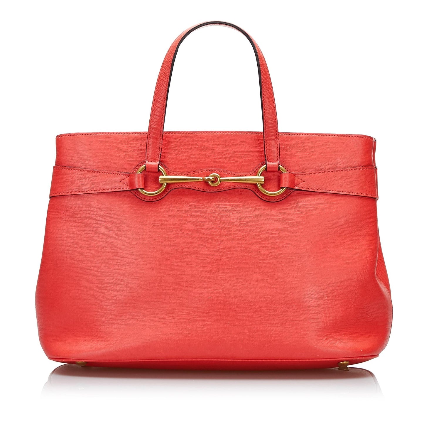 Gucci Bright Bit SHG-R5EoHv Calf Orange Satchel Bag