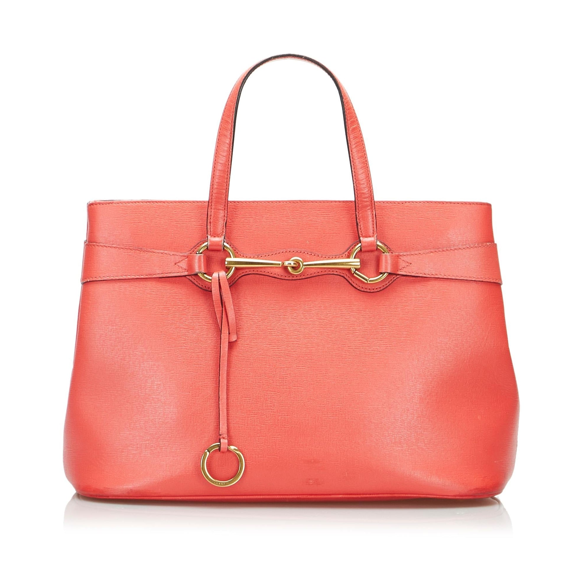 Gucci Bright Bit SHG-YQFkcD Calf Orange Satchel Bag