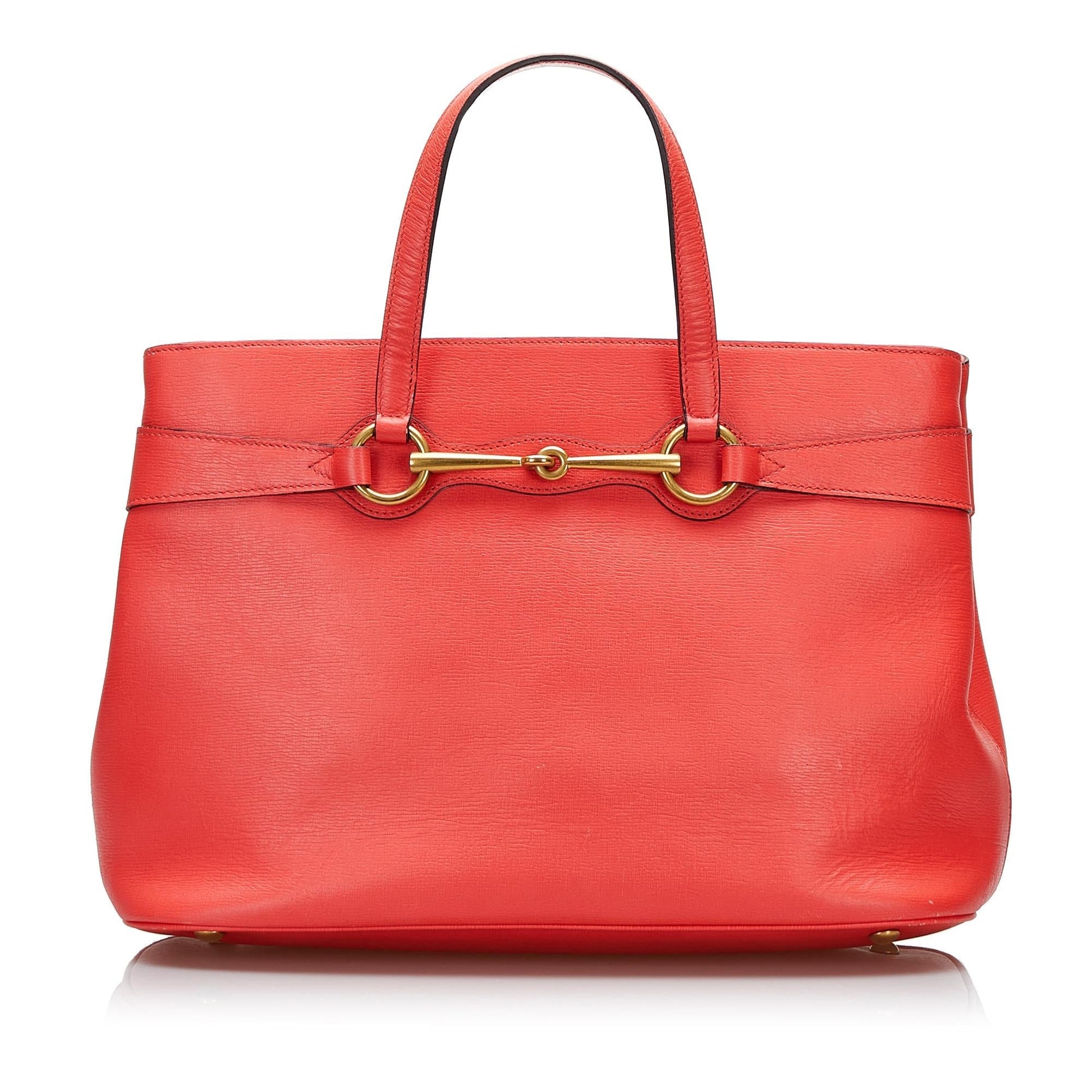 Gucci Bright Bit SHG-C0r3E5 Calf Orange Satchel Bag